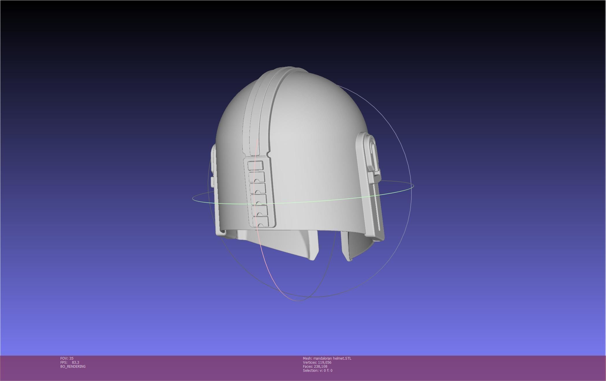 Star Wars Mandalorian Helmet Printable Model 3D print model_78