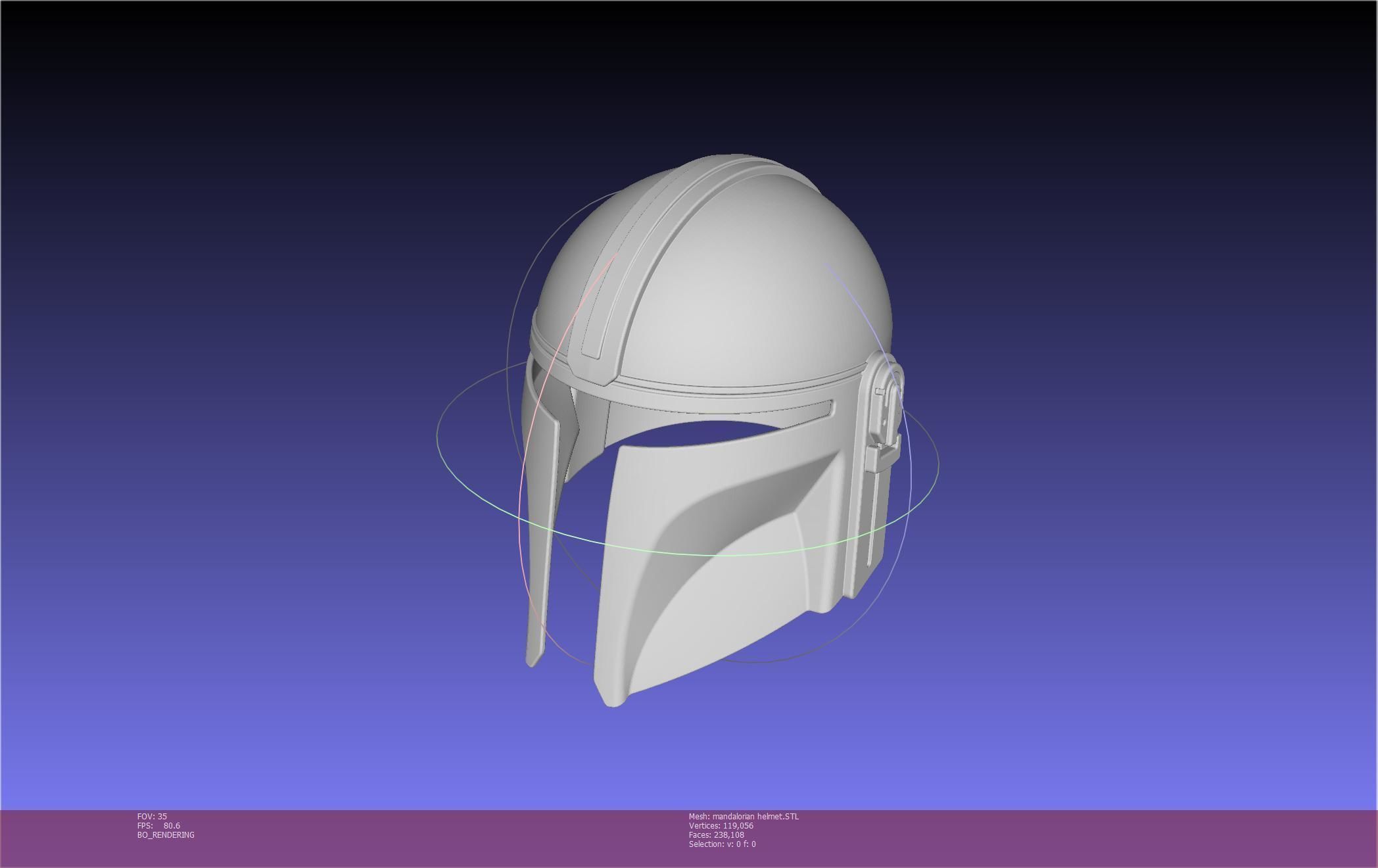 Star Wars Mandalorian Helmet Printable Model 3D print model_113