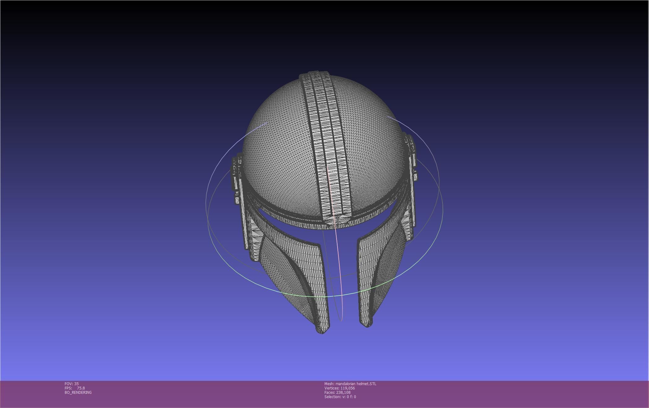 Star Wars Mandalorian Helmet Printable Model 3D print model_38