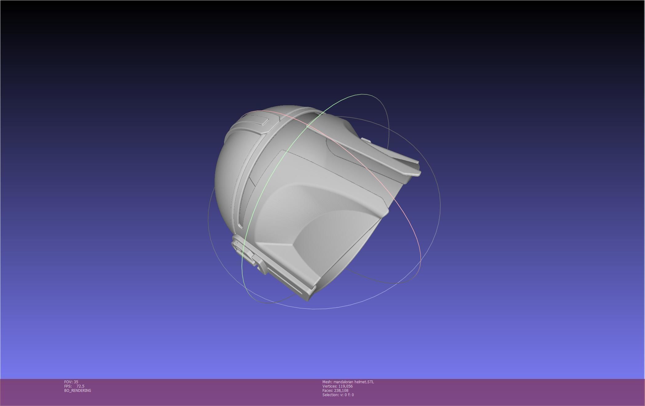 Star Wars Mandalorian Helmet Printable Model 3D print model_73