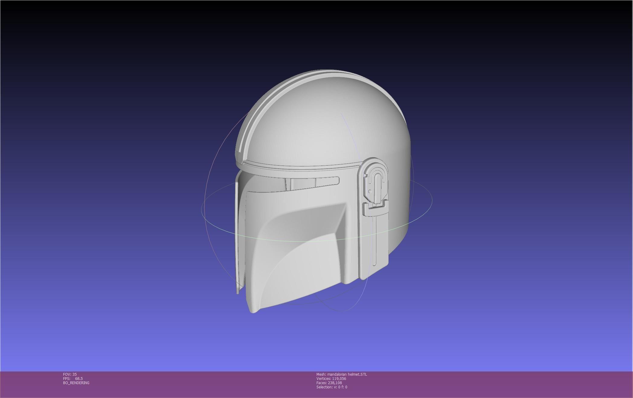 Star Wars Mandalorian Helmet Printable Model 3D print model_118