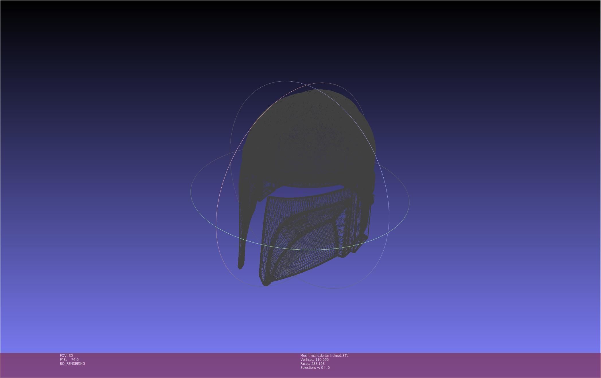 Star Wars Mandalorian Helmet Printable Model 3D print model_127