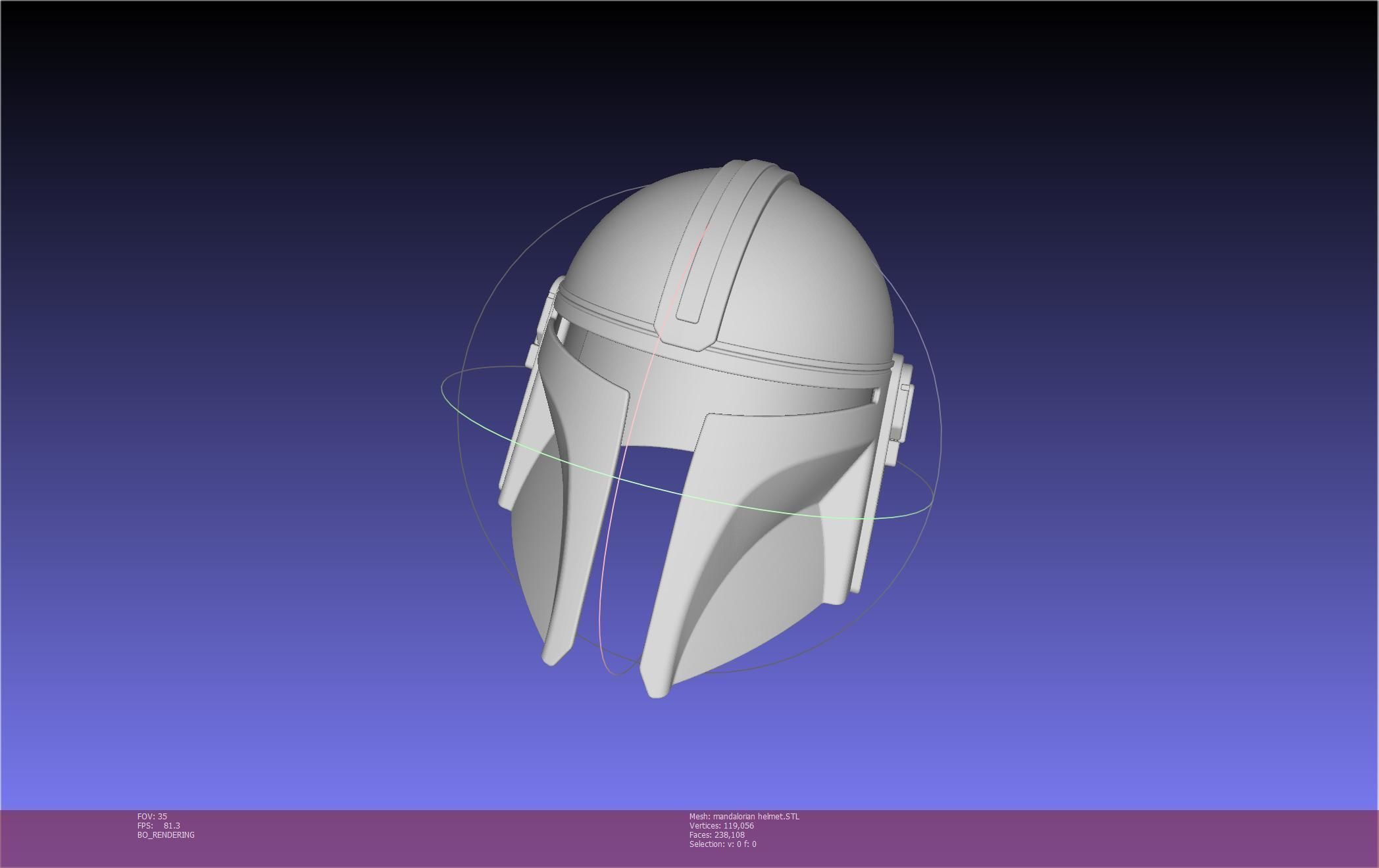 Star Wars Mandalorian Helmet Printable Model 3D print model_52