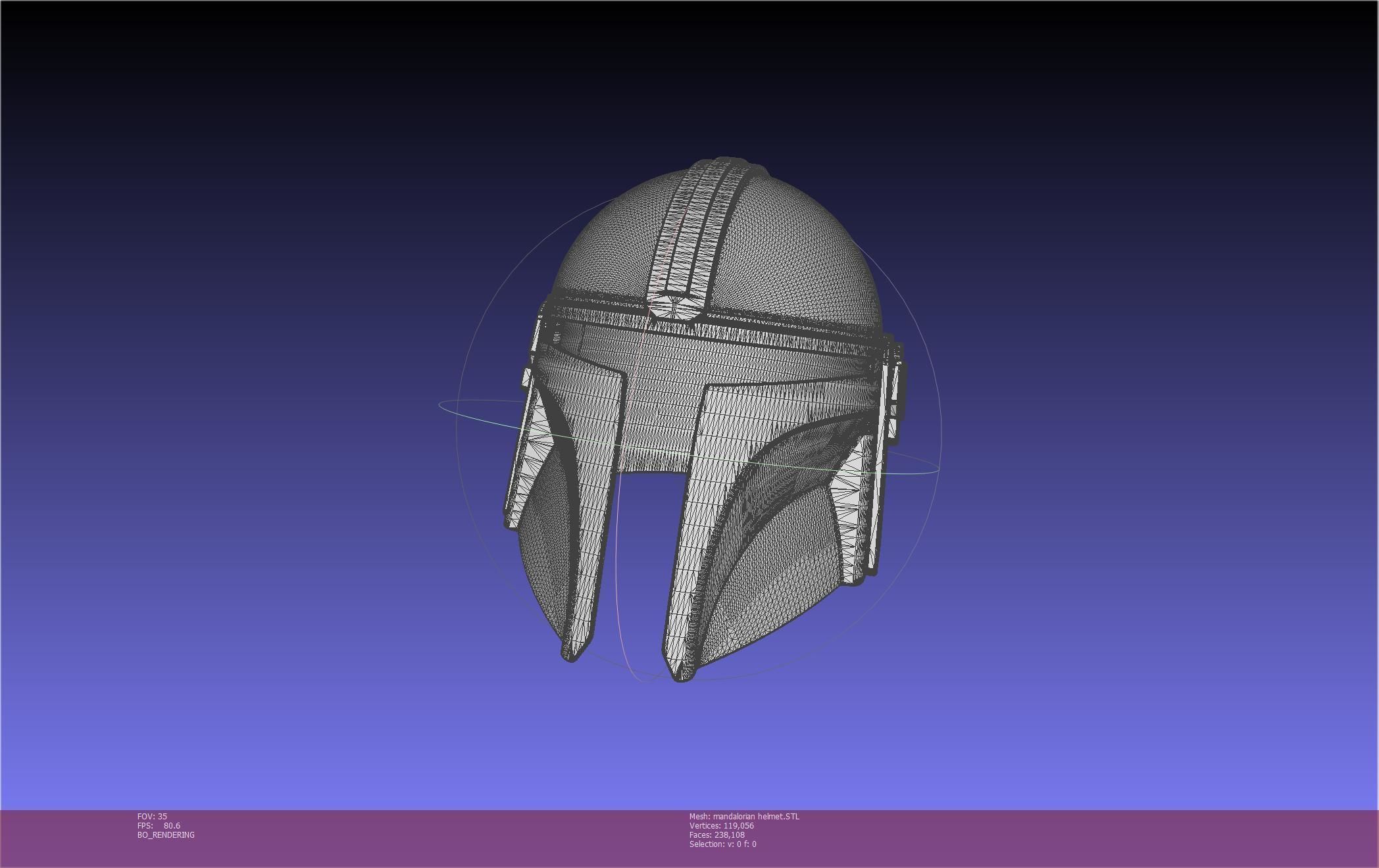 Star Wars Mandalorian Helmet Printable Model 3D print model_50