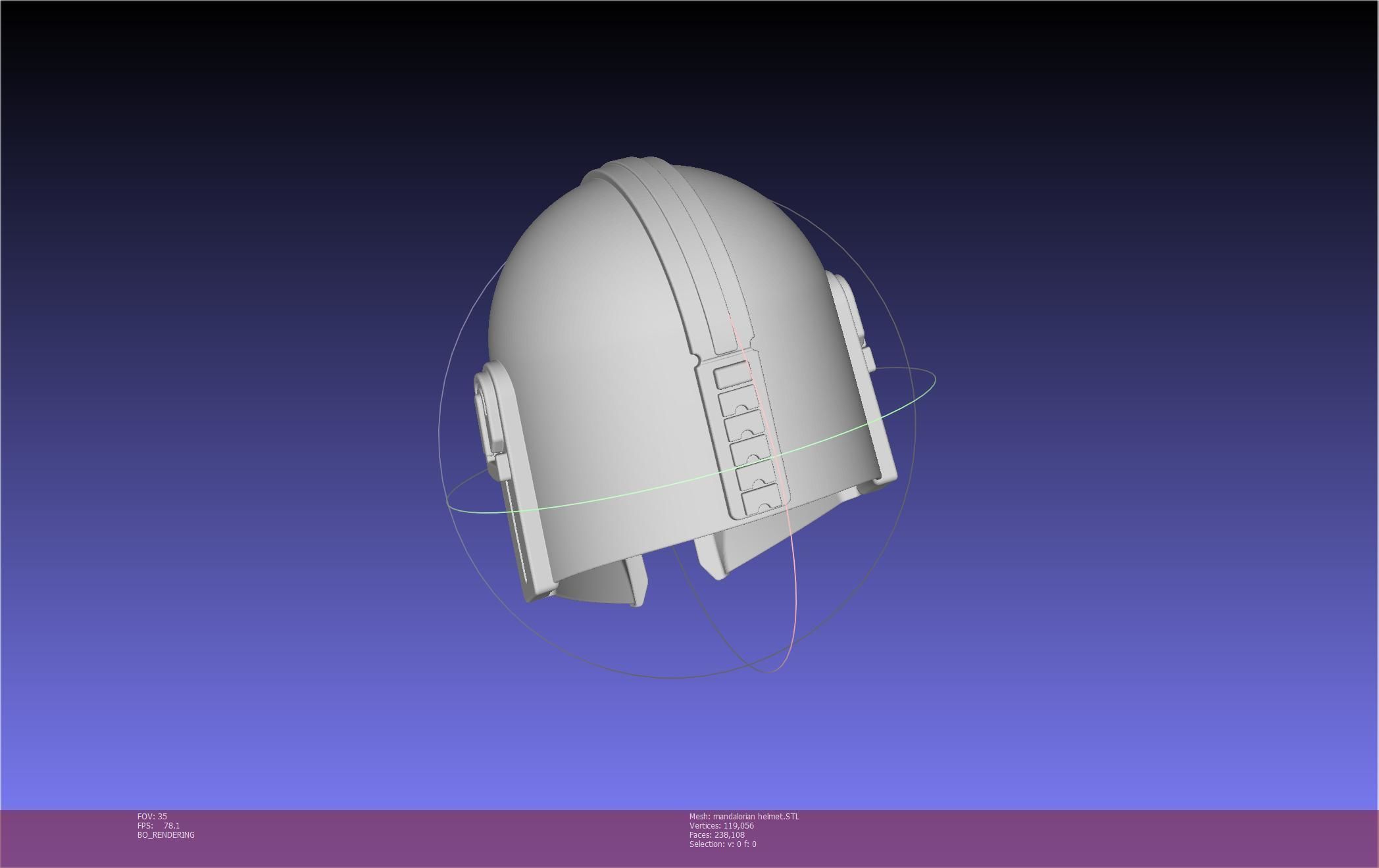Star Wars Mandalorian Helmet Printable Model 3D print model_62