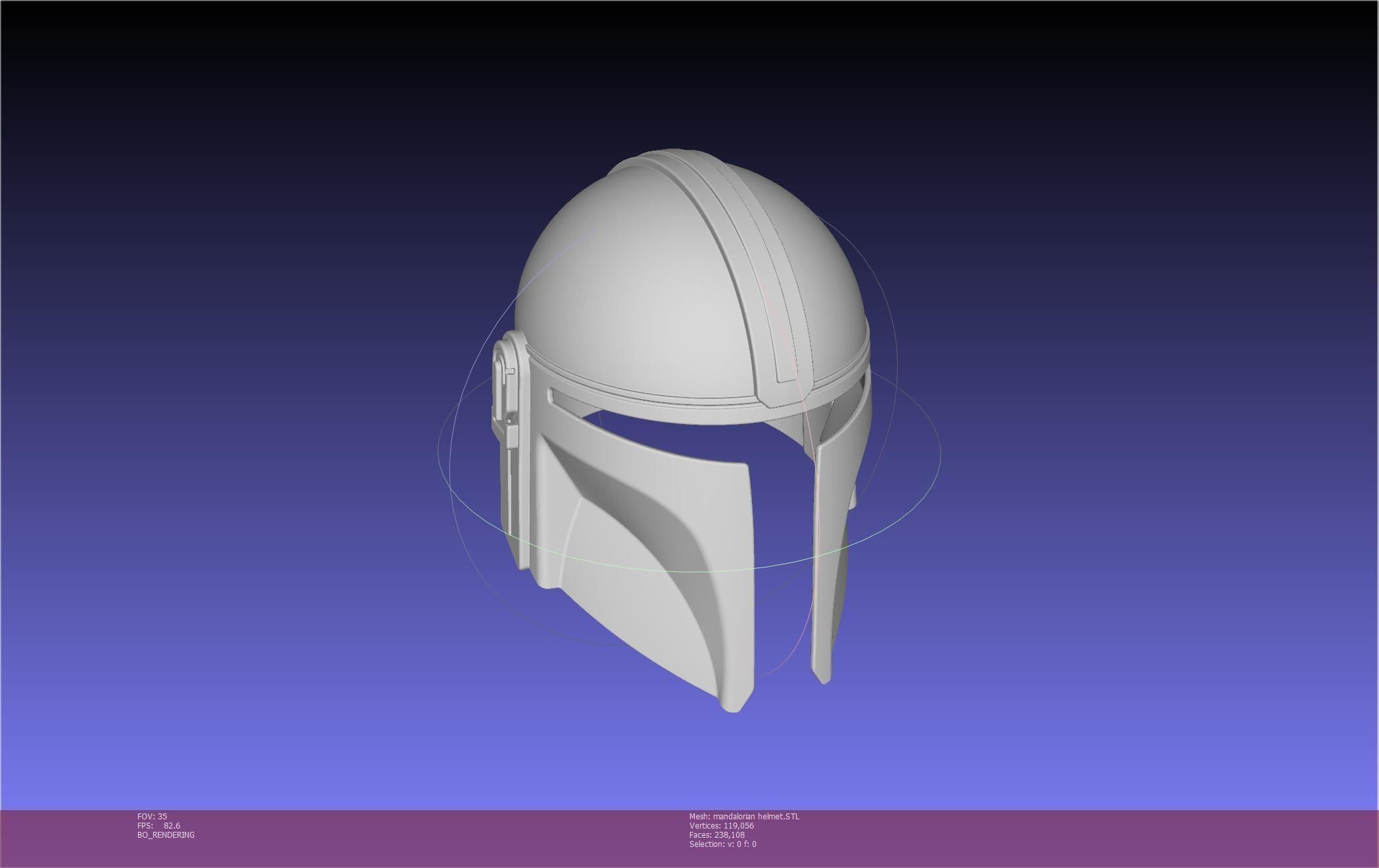 Star Wars Mandalorian Helmet Printable Model 3D print model_116