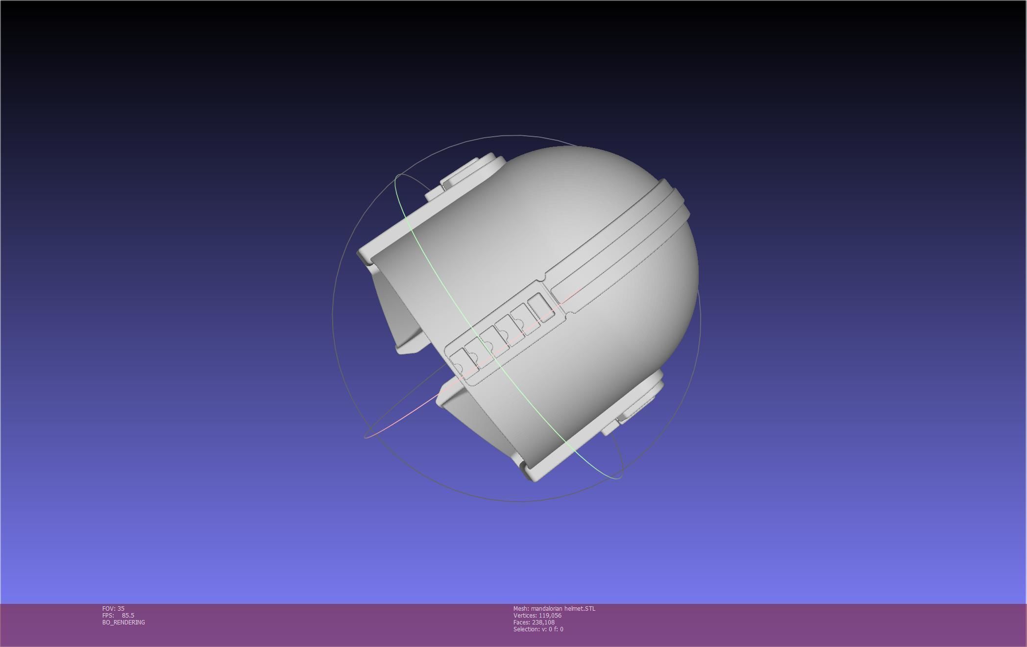 Star Wars Mandalorian Helmet Printable Model 3D print model_76