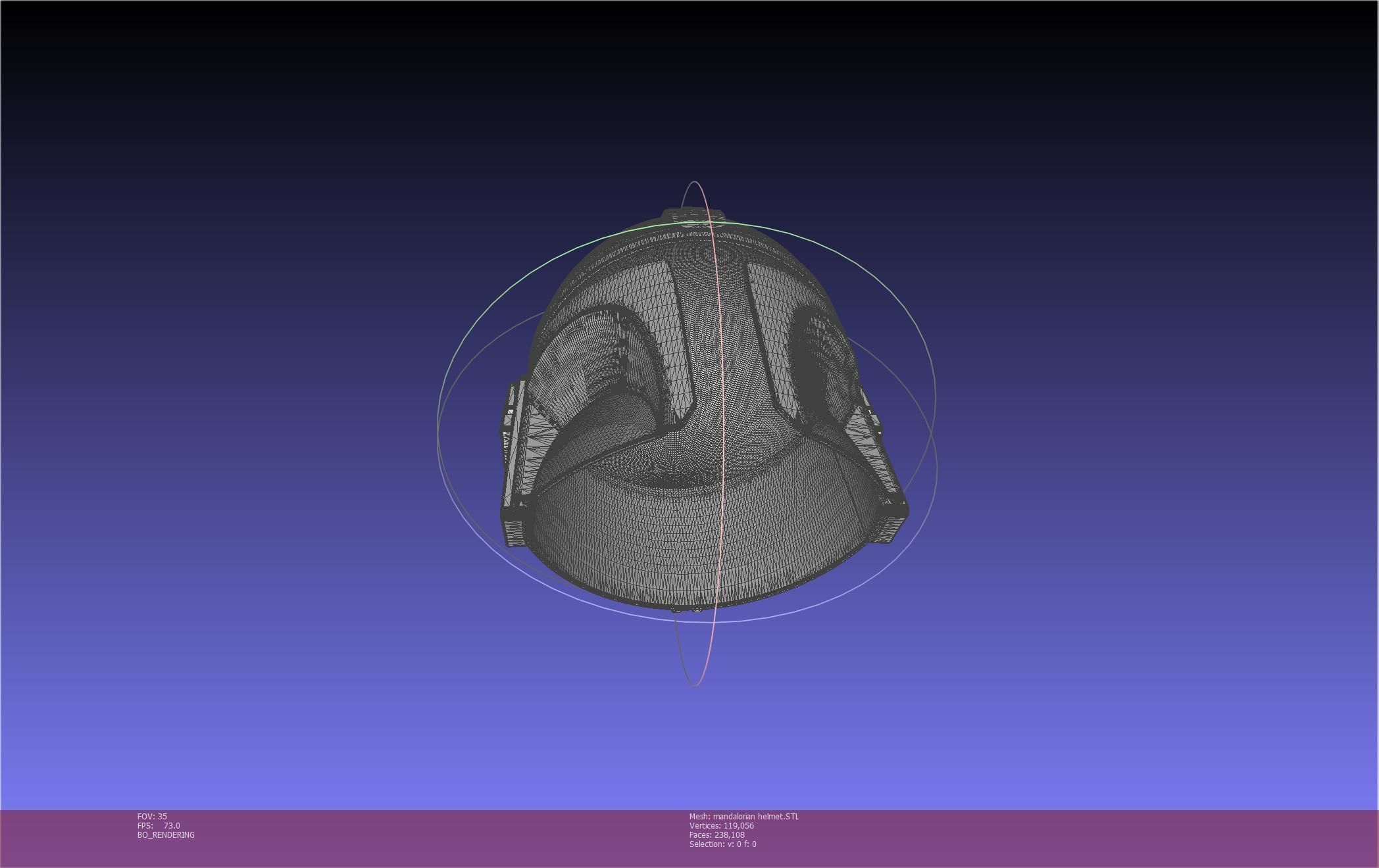 Star Wars Mandalorian Helmet Printable Model 3D print model_47