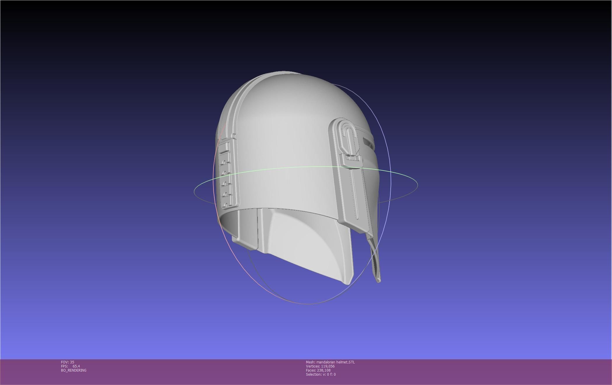 Star Wars Mandalorian Helmet Printable Model 3D print model_92