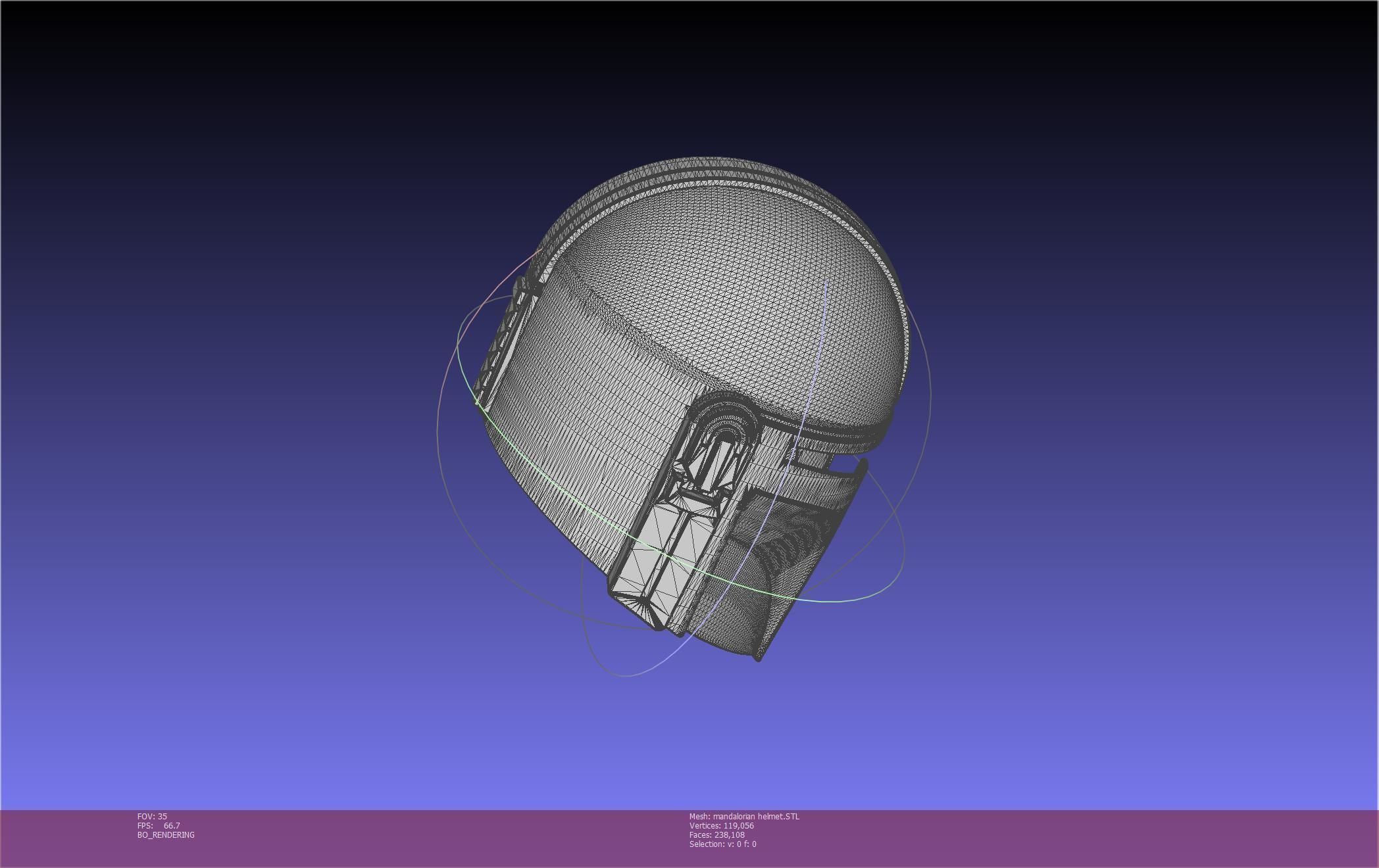 Star Wars Mandalorian Helmet Printable Model 3D print model_19