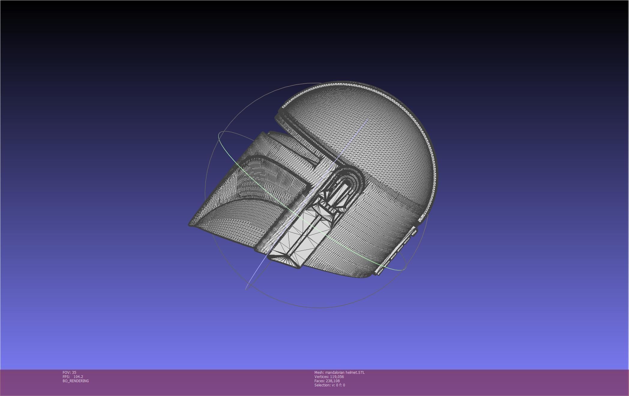 Star Wars Mandalorian Helmet Printable Model 3D print model_16