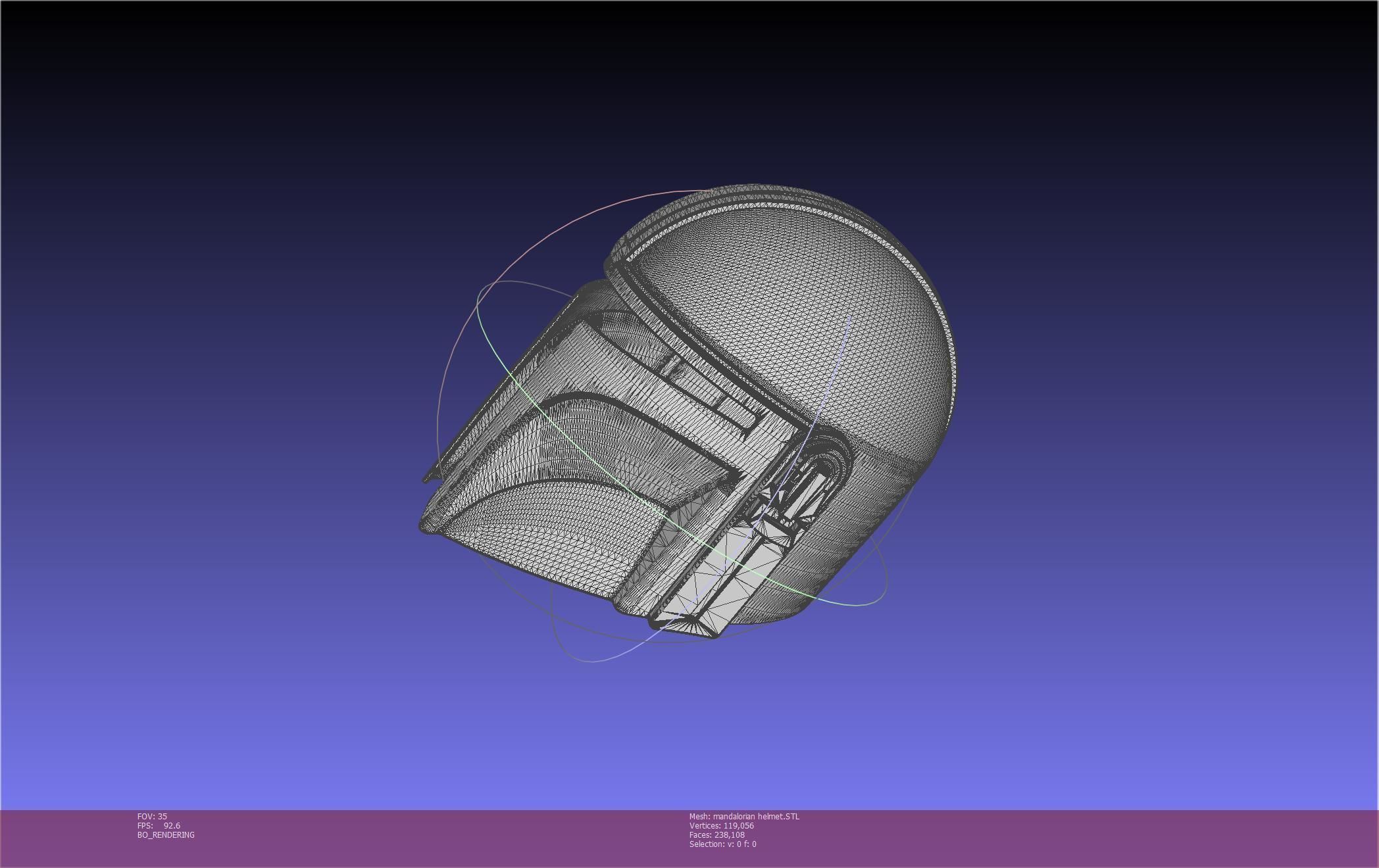 Star Wars Mandalorian Helmet Printable Model 3D print model_11
