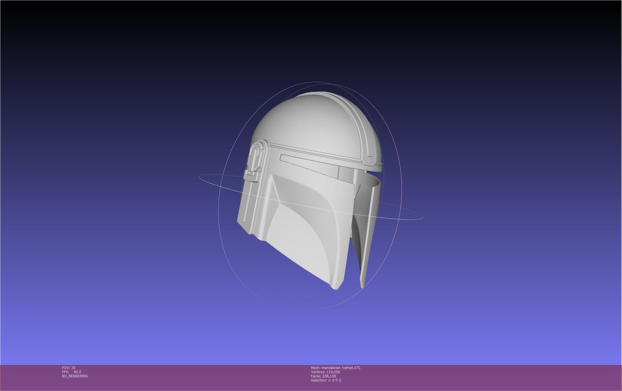 Star Wars Mandalorian Helmet Printable Model 3D print model_133