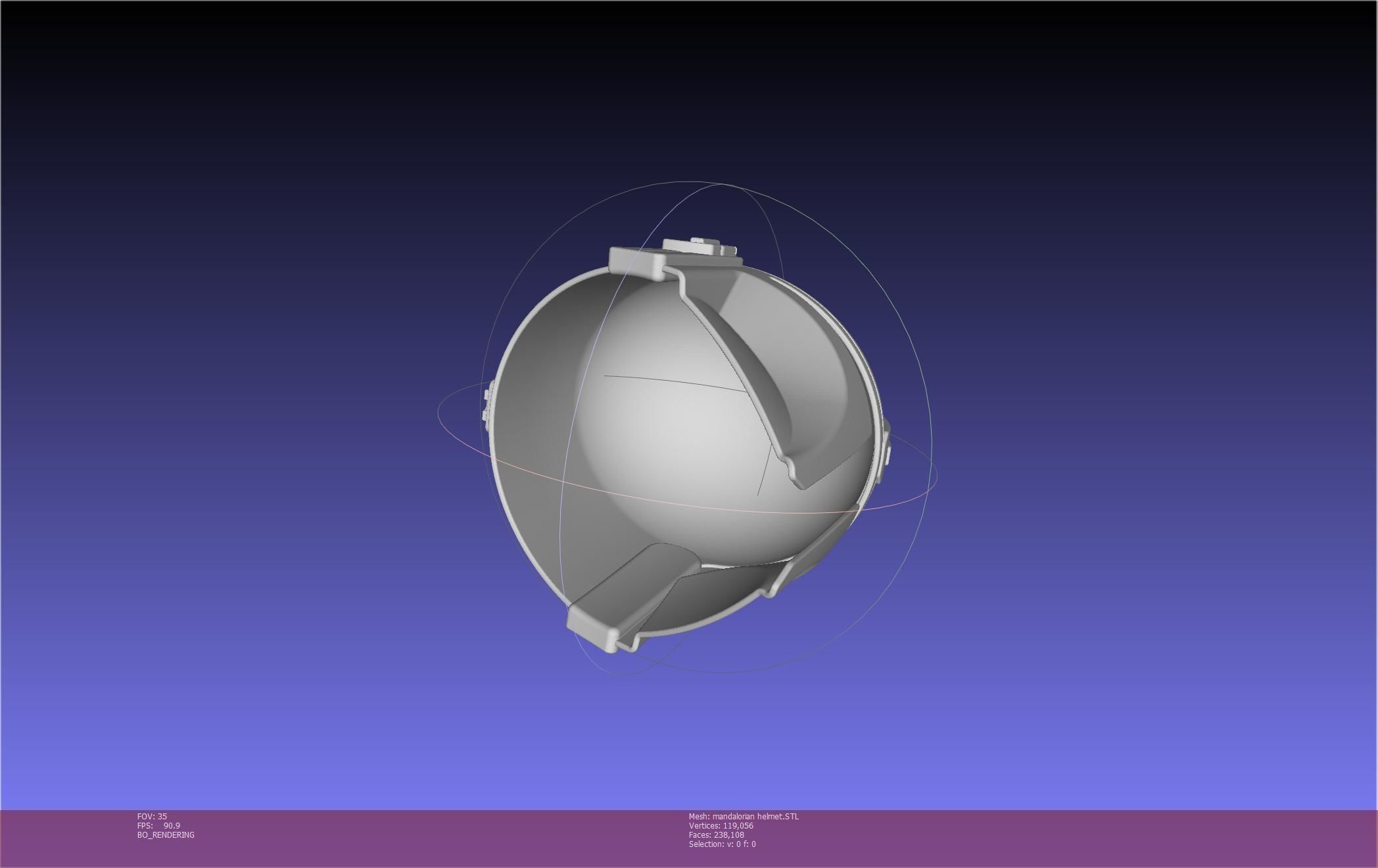 Star Wars Mandalorian Helmet Printable Model 3D print model_97