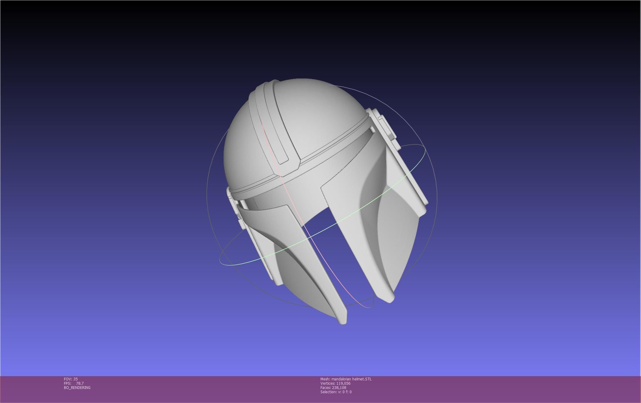 Star Wars Mandalorian Helmet Printable Model 3D print model_72