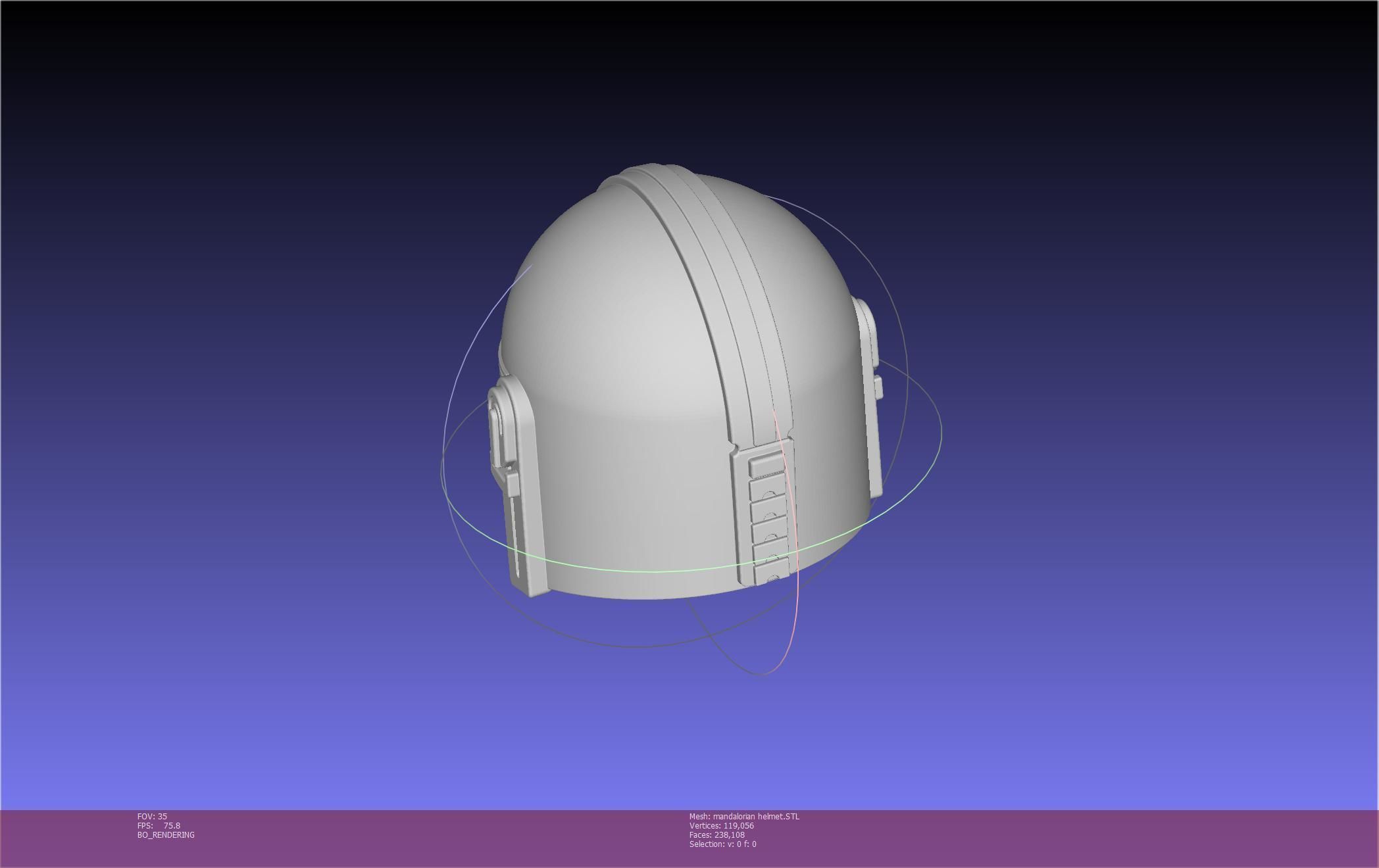Star Wars Mandalorian Helmet Printable Model 3D print model_112