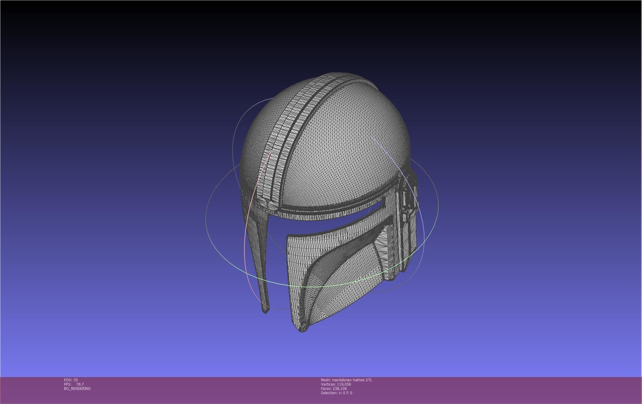 Star Wars Mandalorian Helmet Printable Model 3D print model_36