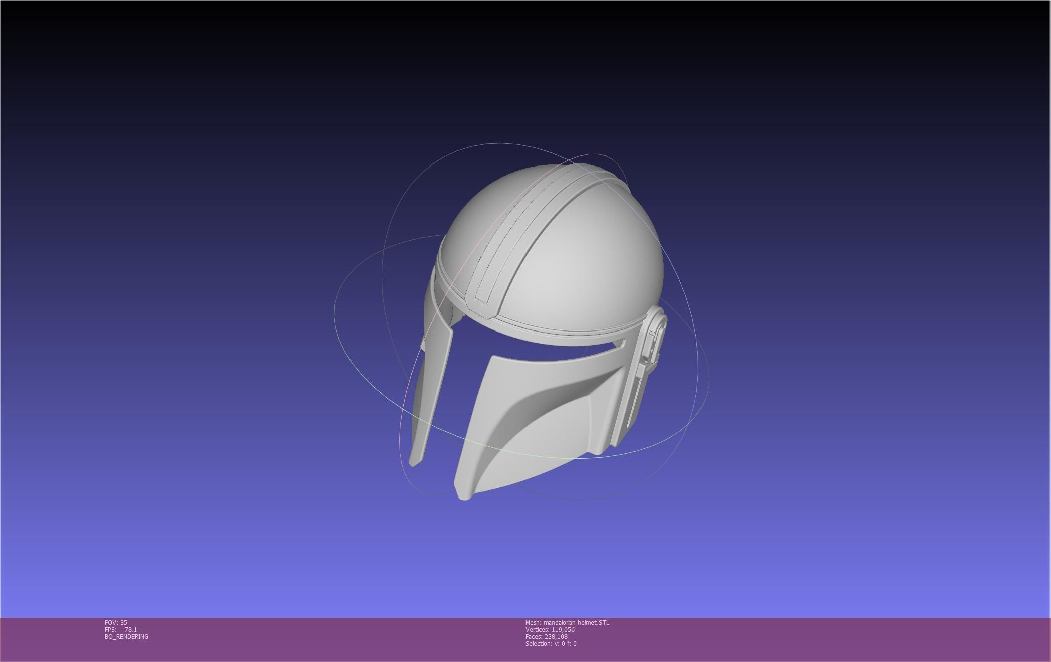 Star Wars Mandalorian Helmet Printable Model 3D print model_136