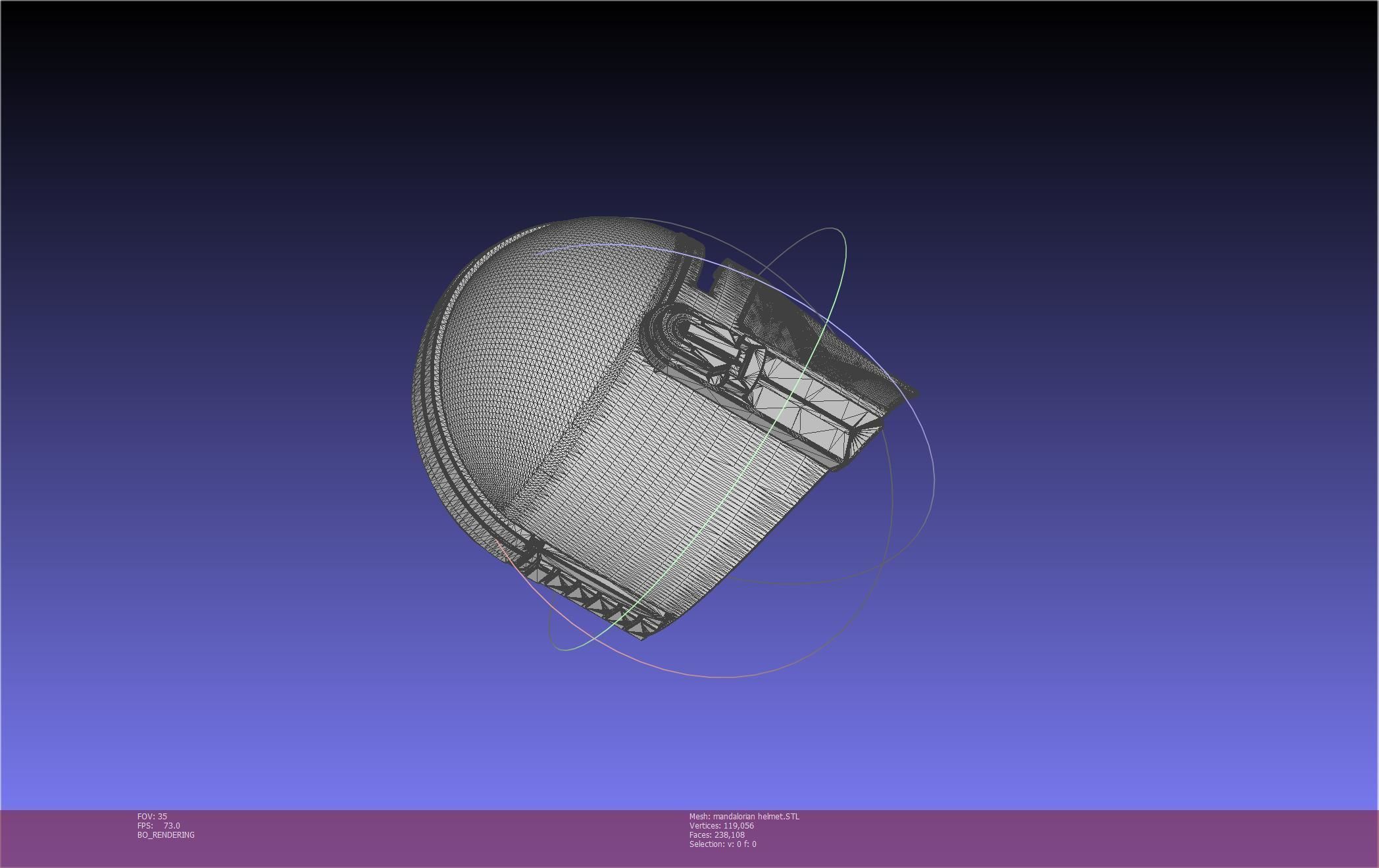 Star Wars Mandalorian Helmet Printable Model 3D print model_53