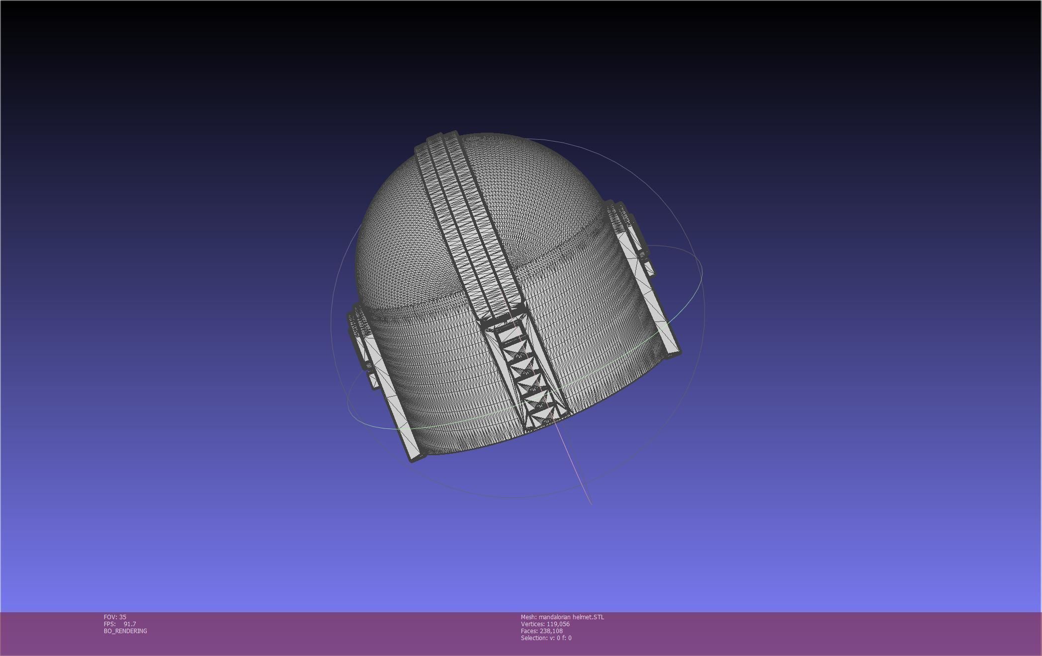 Star Wars Mandalorian Helmet Printable Model 3D print model_43