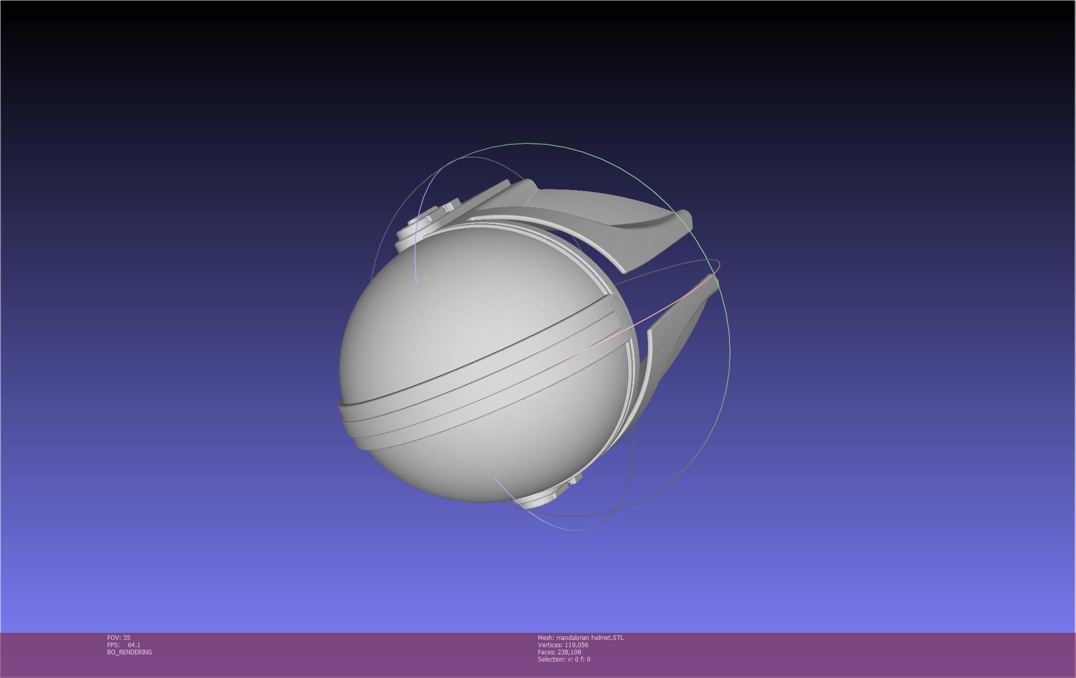 Star Wars Mandalorian Helmet Printable Model 3D print model_75