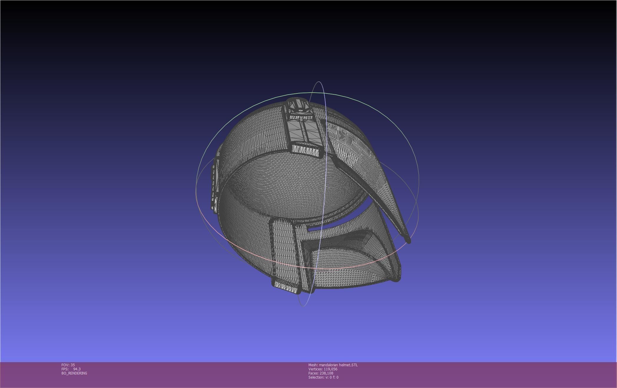 Star Wars Mandalorian Helmet Printable Model 3D print model_29