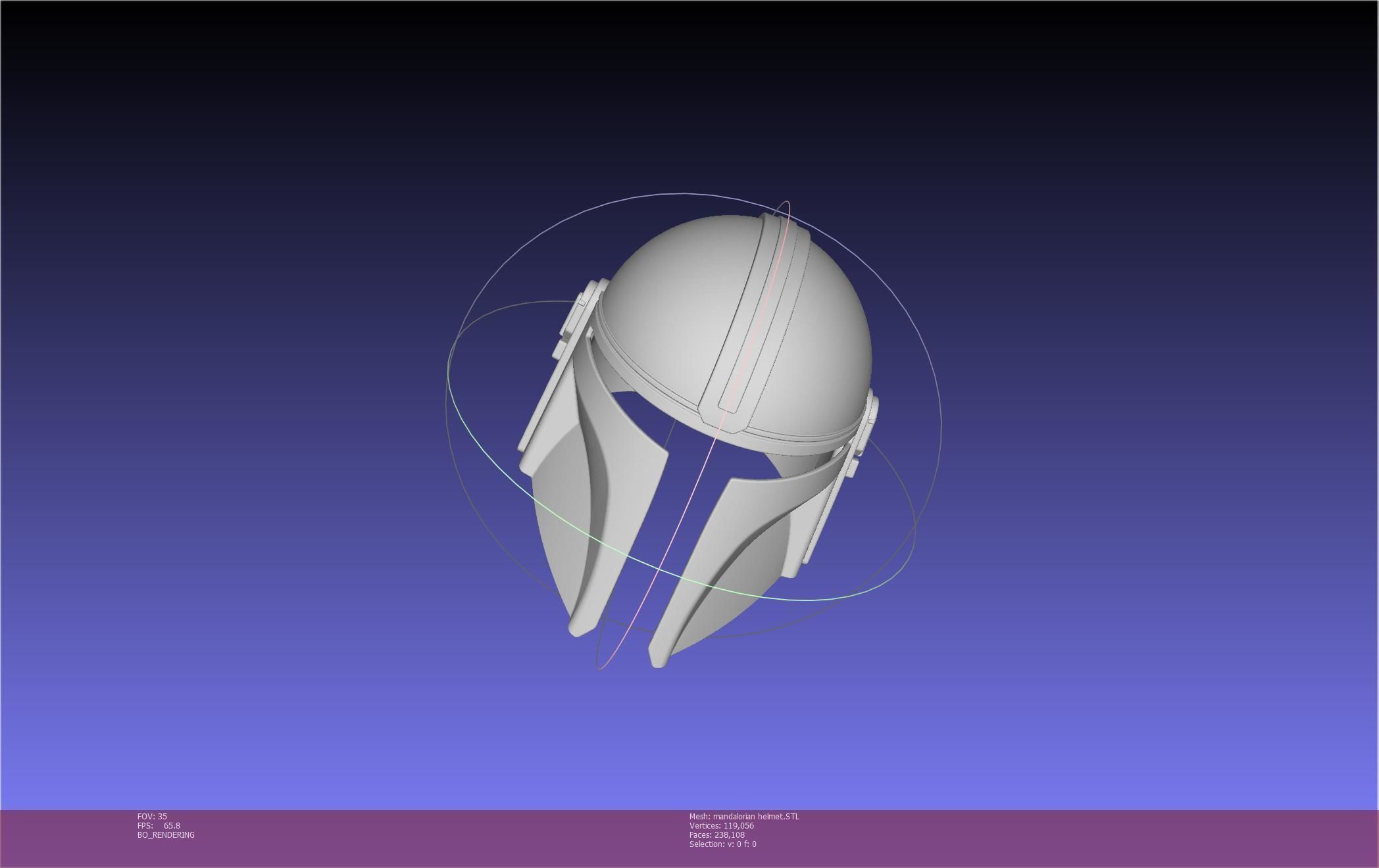 Star Wars Mandalorian Helmet Printable Model 3D print model_132