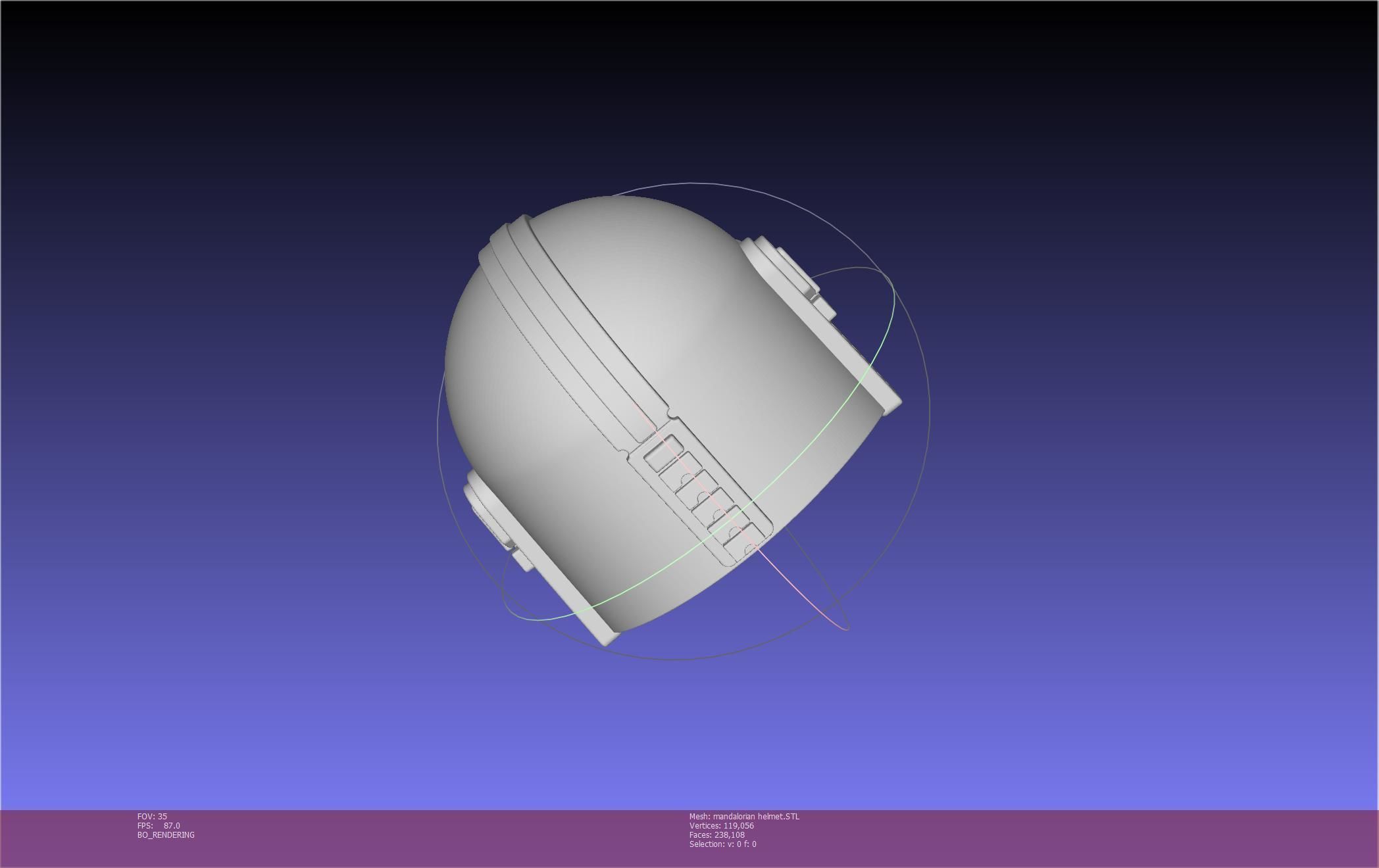 Star Wars Mandalorian Helmet Printable Model 3D print model_94