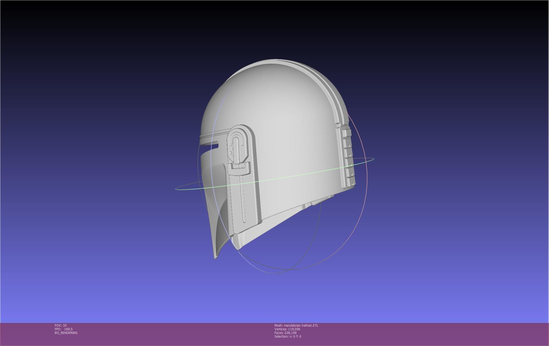 Star Wars Mandalorian Helmet Printable Model 3D print model_58