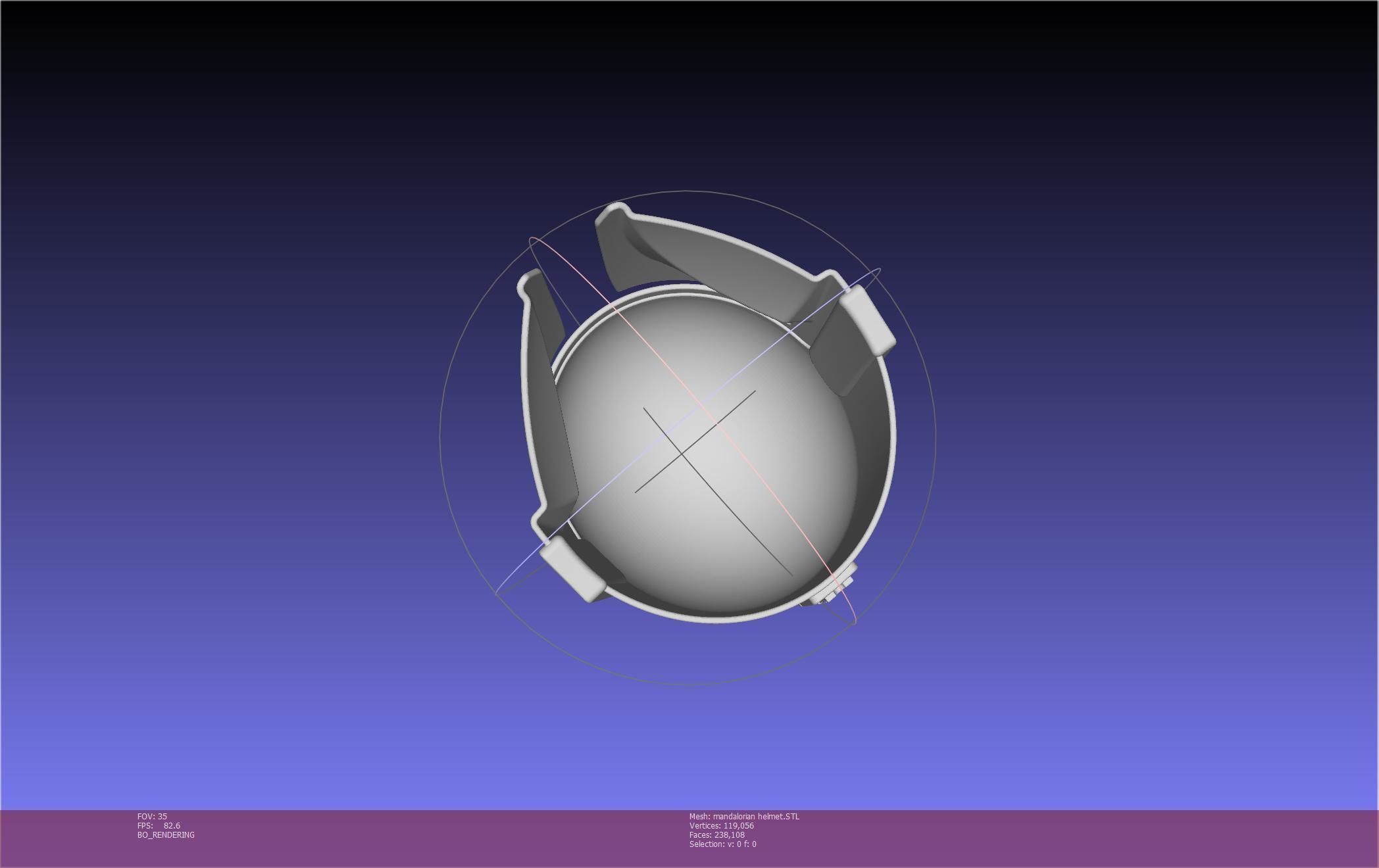 Star Wars Mandalorian Helmet Printable Model 3D print model_70