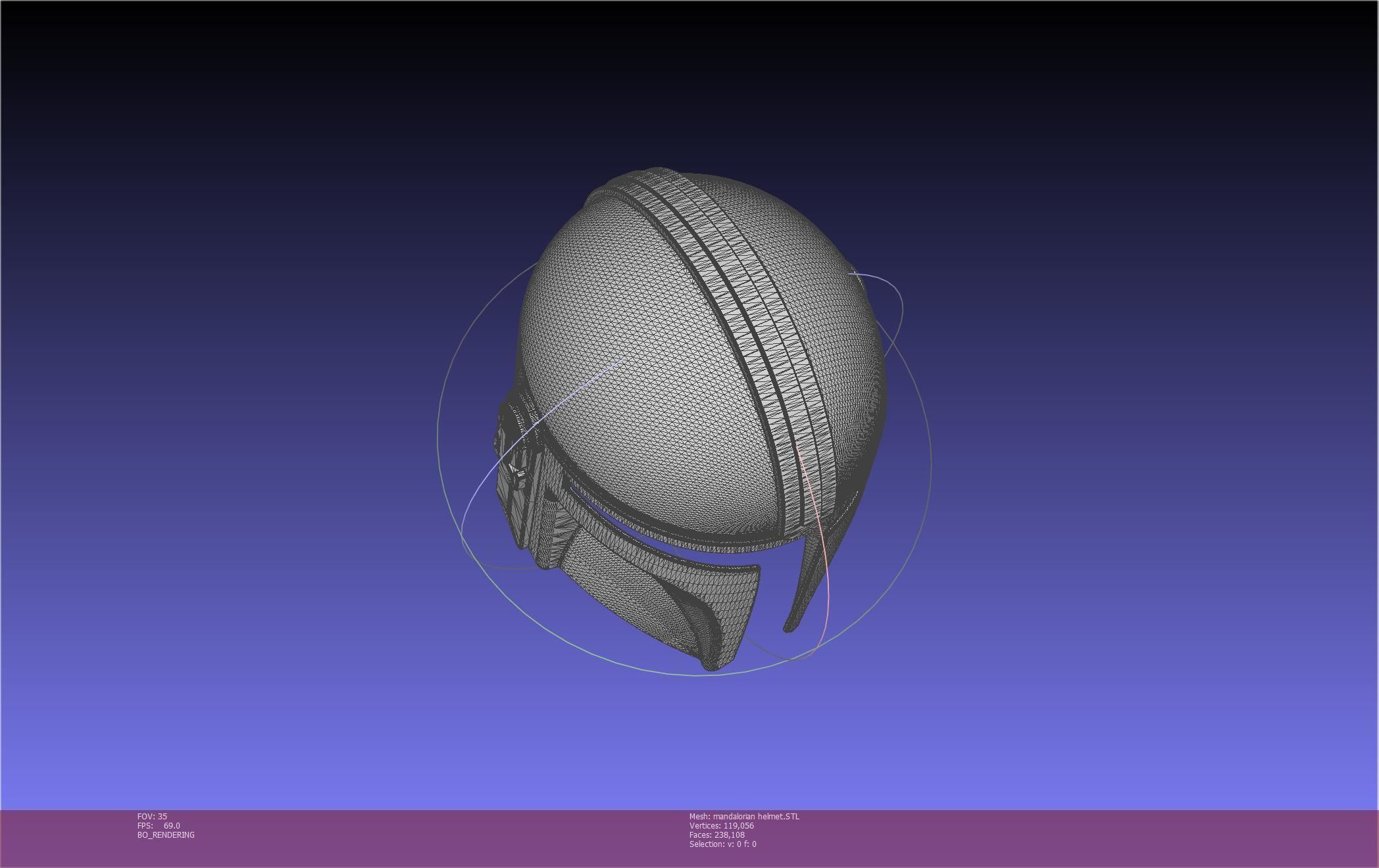 Star Wars Mandalorian Helmet Printable Model 3D print model_24