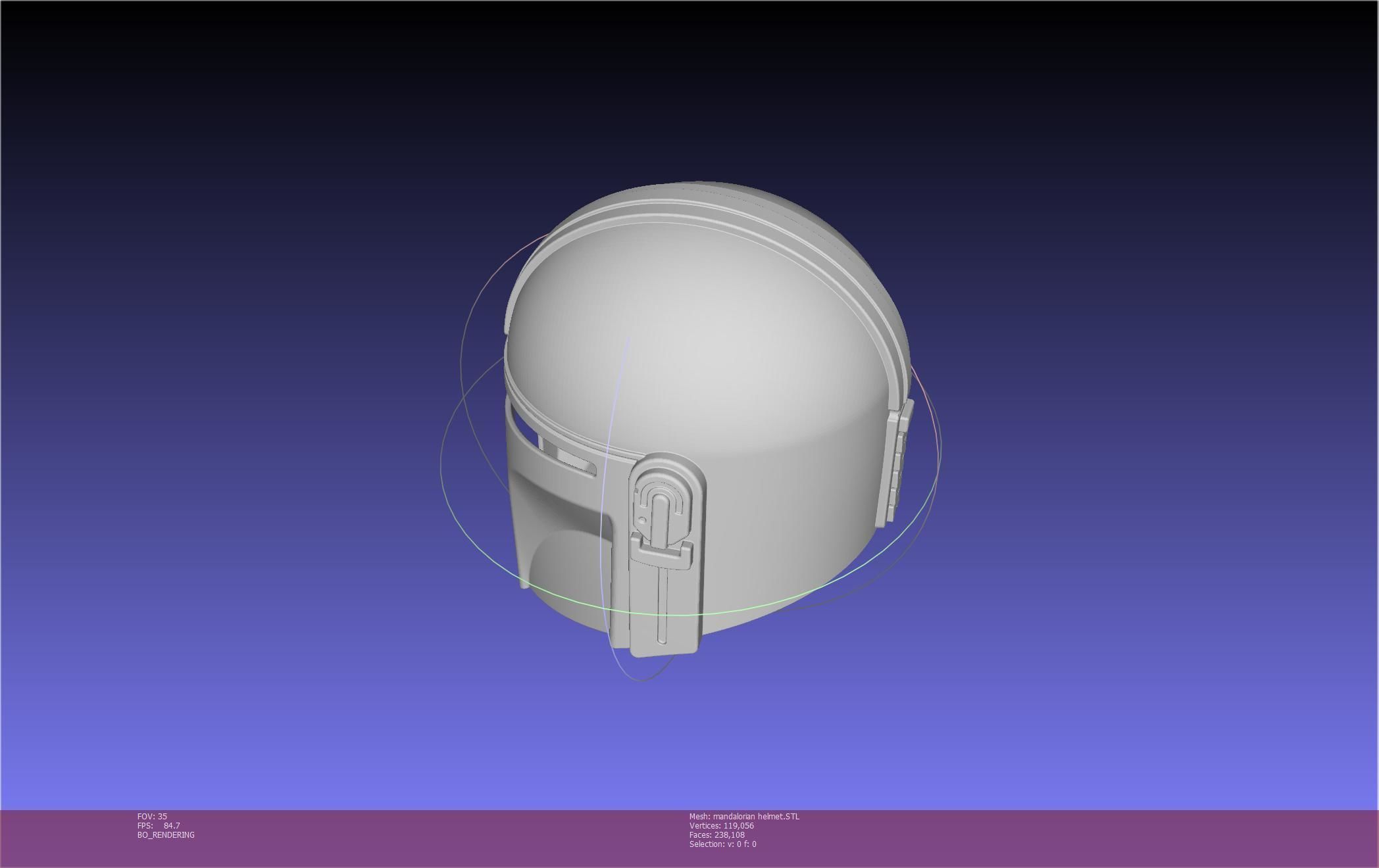 Star Wars Mandalorian Helmet Printable Model 3D print model_90