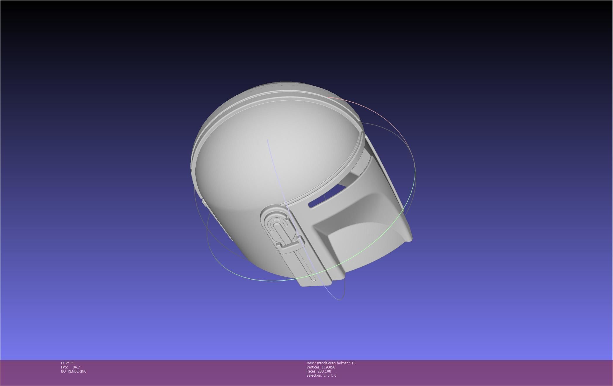 Star Wars Mandalorian Helmet Printable Model 3D print model_109