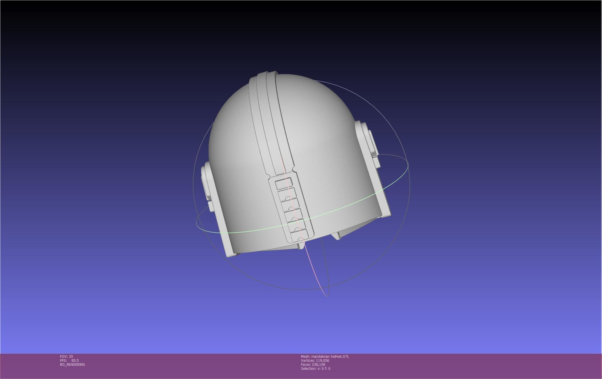 Star Wars Mandalorian Helmet Printable Model 3D print model_63