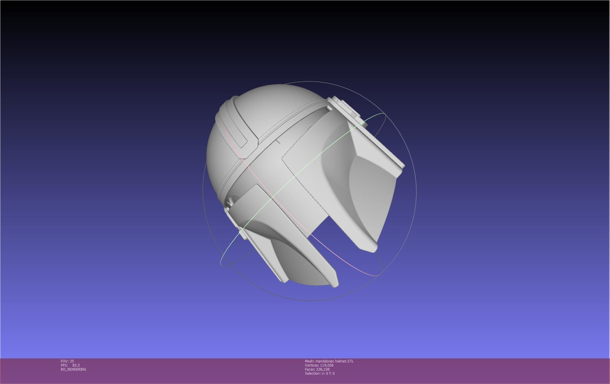 Star Wars Mandalorian Helmet Printable Model 3D print model_77