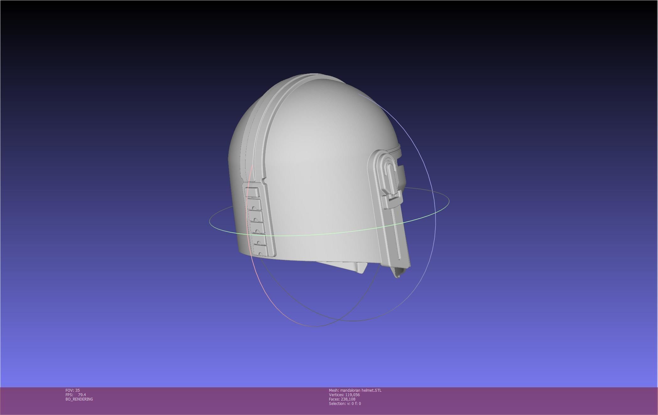 Star Wars Mandalorian Helmet Printable Model 3D print model_82