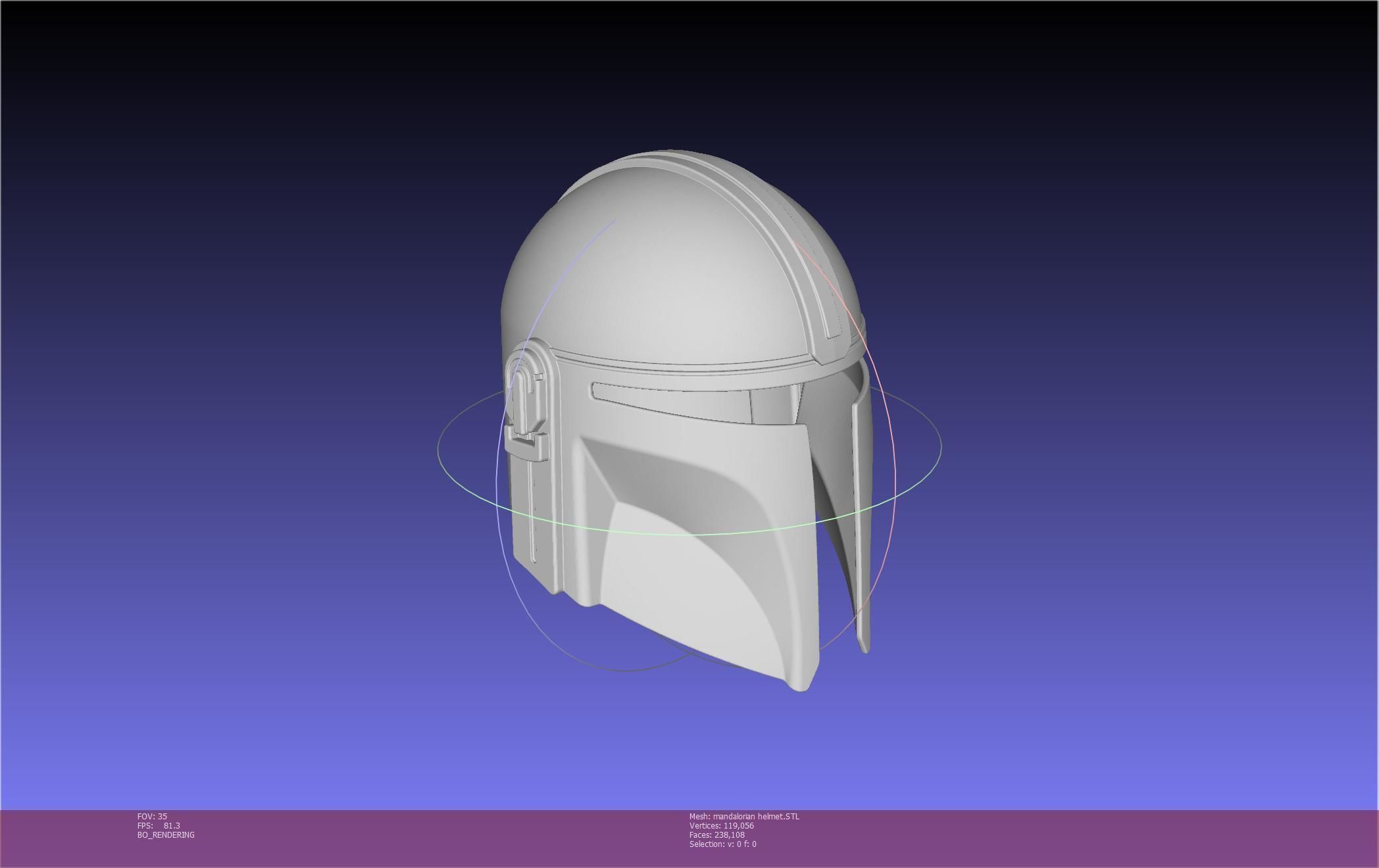 Star Wars Mandalorian Helmet Printable Model 3D print model_119