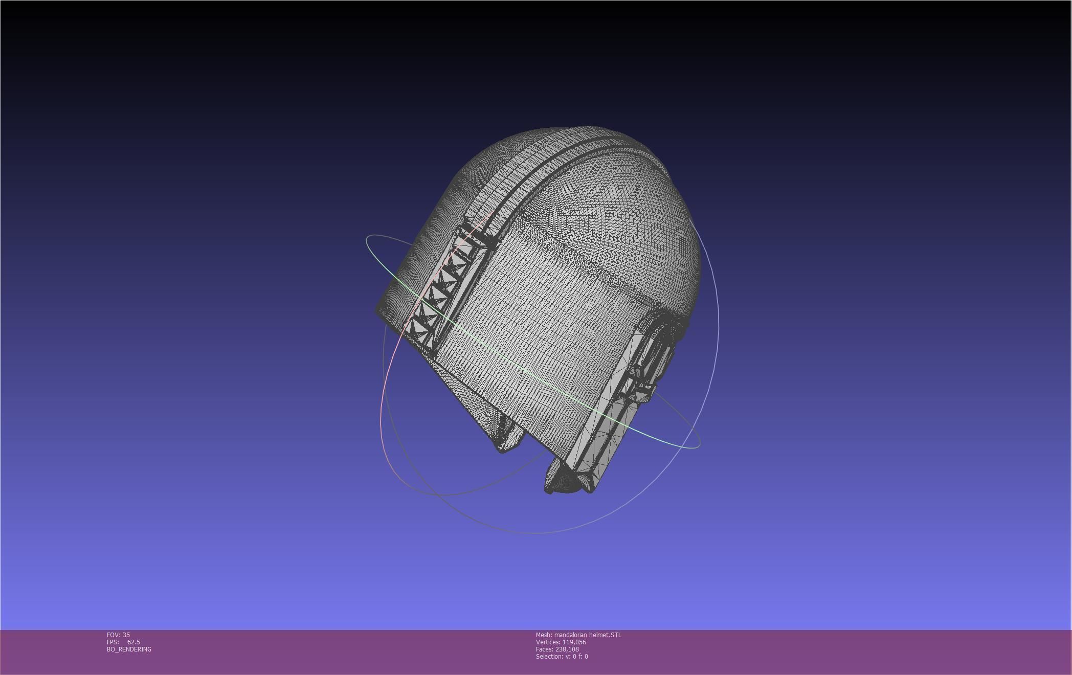 Star Wars Mandalorian Helmet Printable Model 3D print model_21