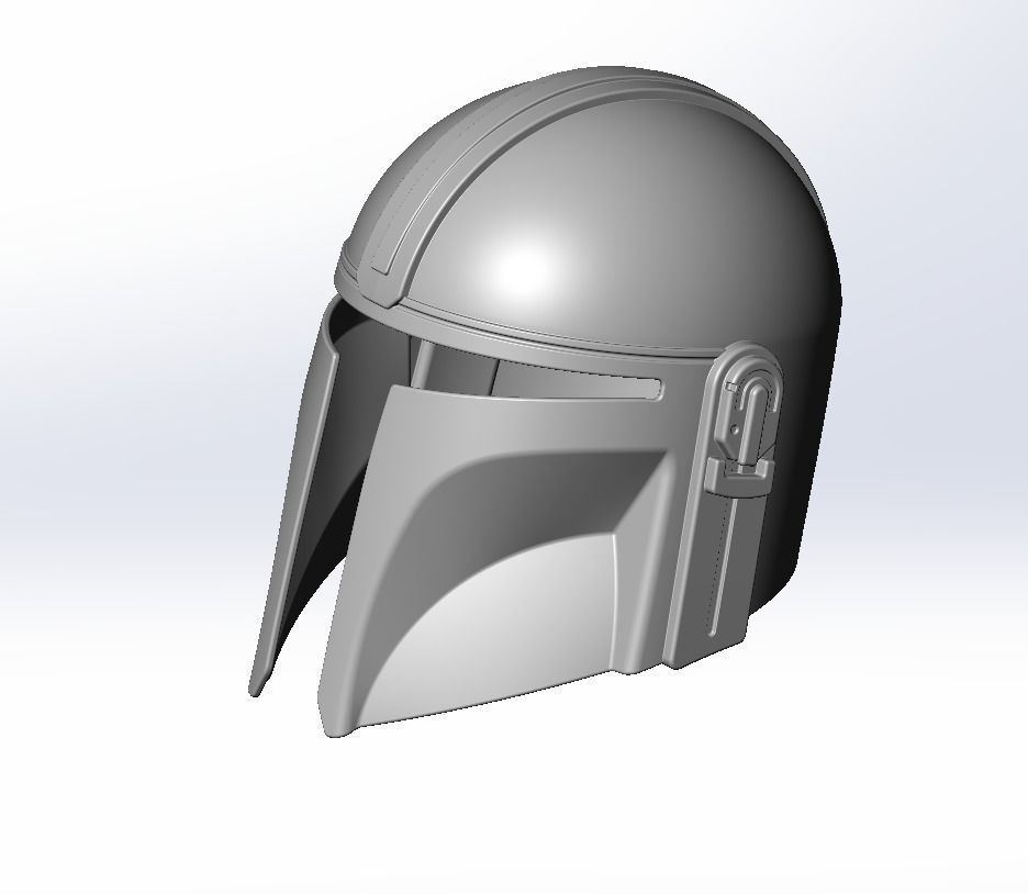 Star Wars Mandalorian Helmet Printable Model 3D print model_138