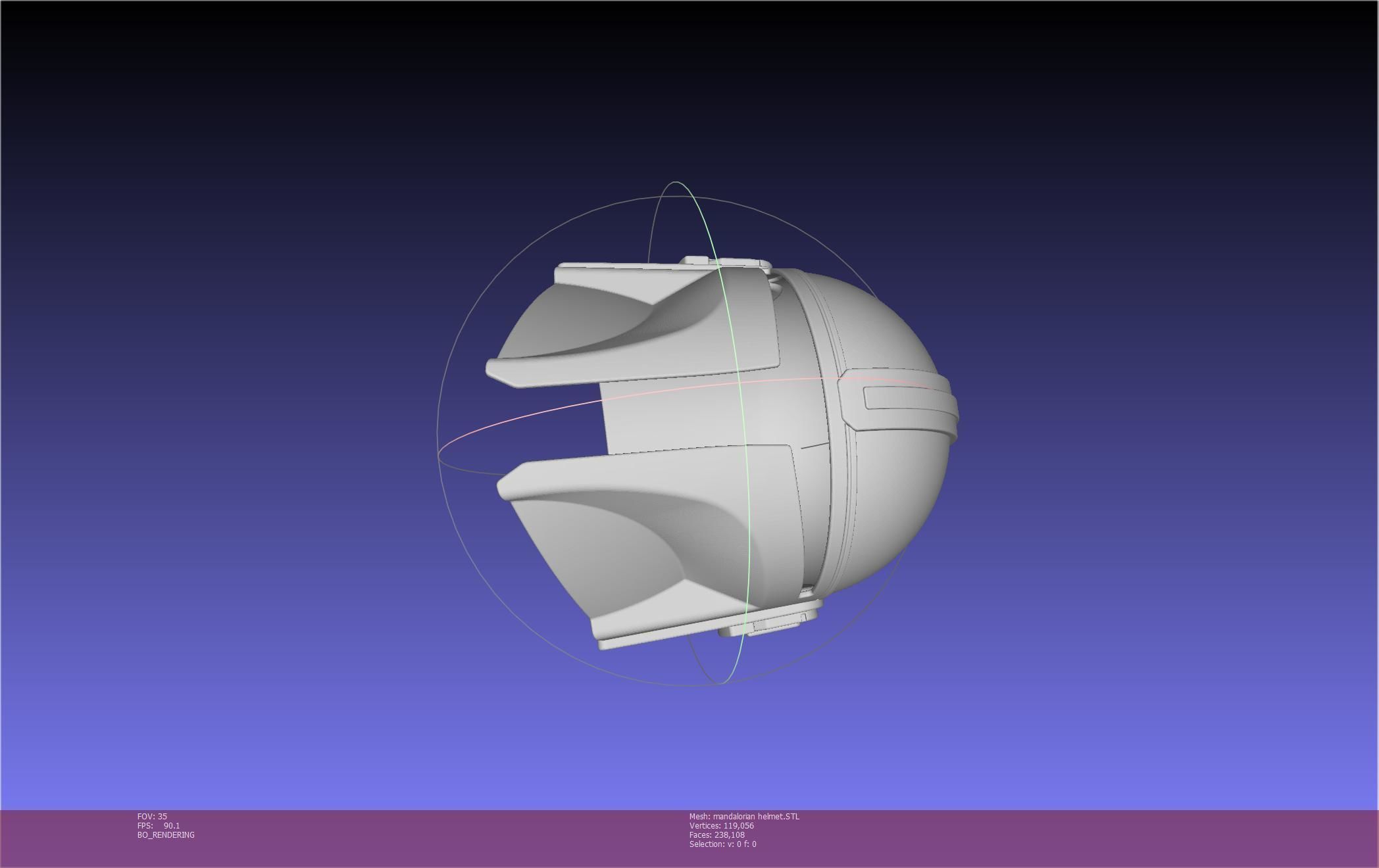 Star Wars Mandalorian Helmet Printable Model 3D print model_100