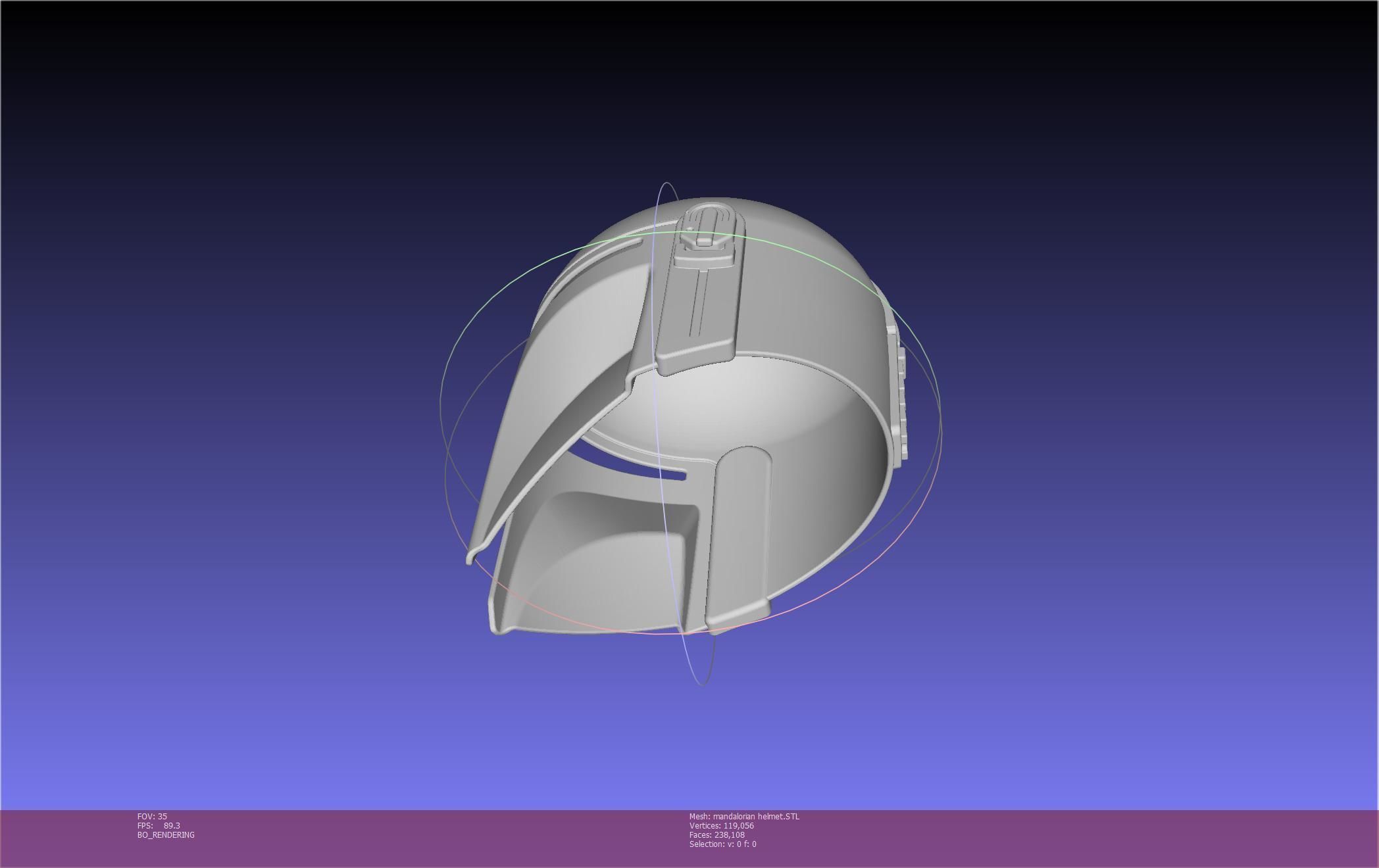 Star Wars Mandalorian Helmet Printable Model 3D print model_74