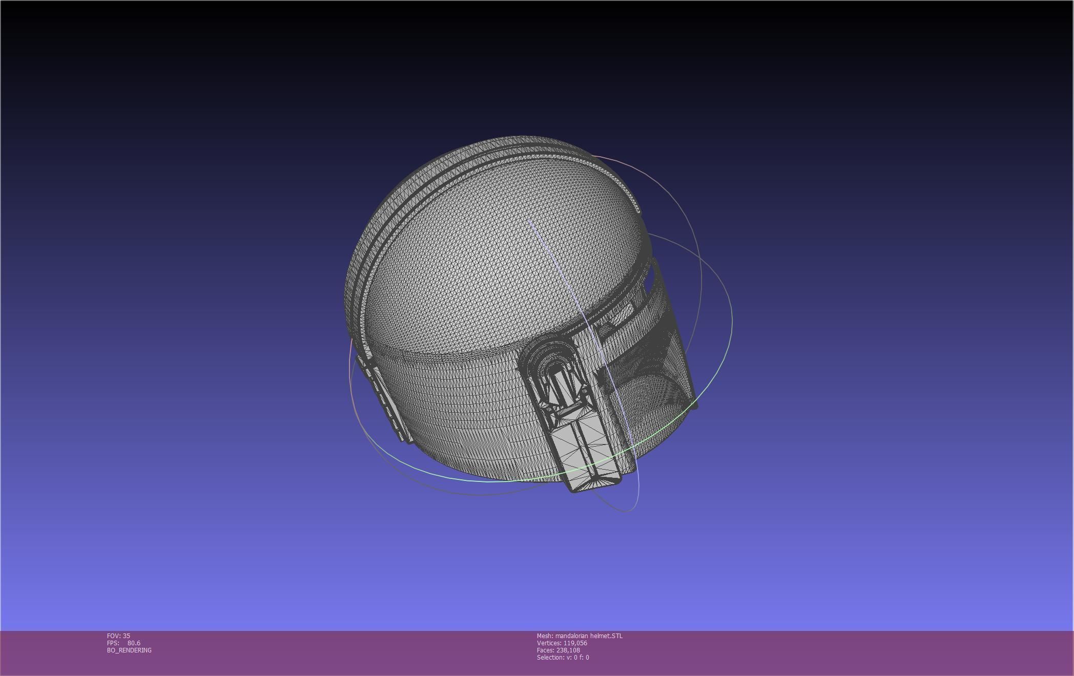 Star Wars Mandalorian Helmet Printable Model 3D print model_39
