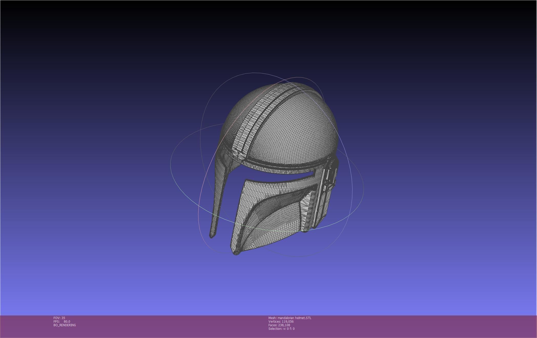 Star Wars Mandalorian Helmet Printable Model 3D print model_131