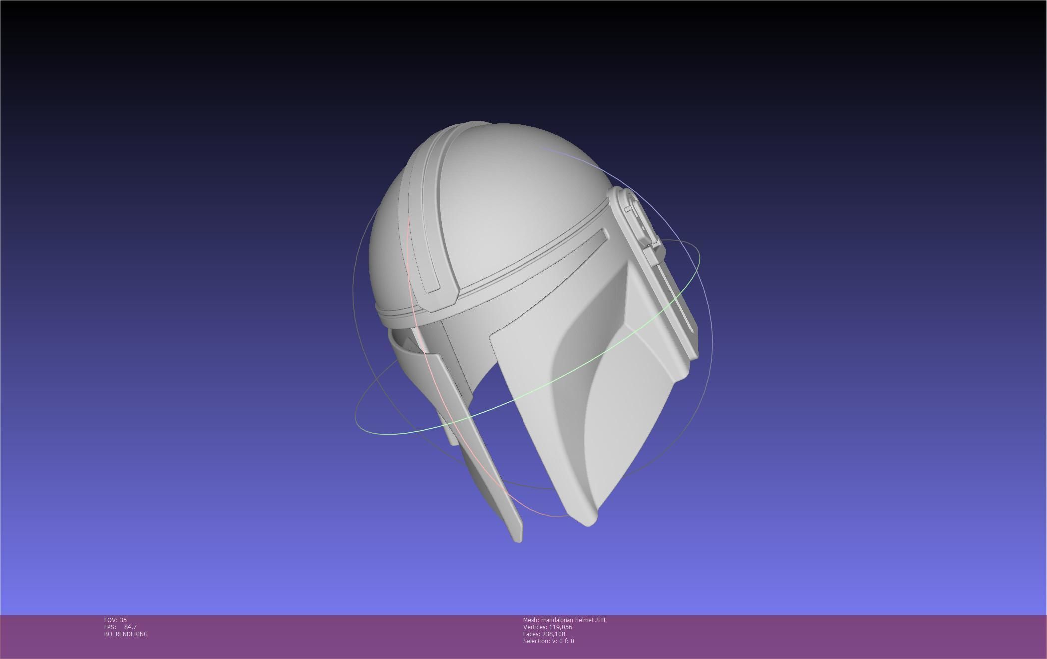 Star Wars Mandalorian Helmet Printable Model 3D print model_66