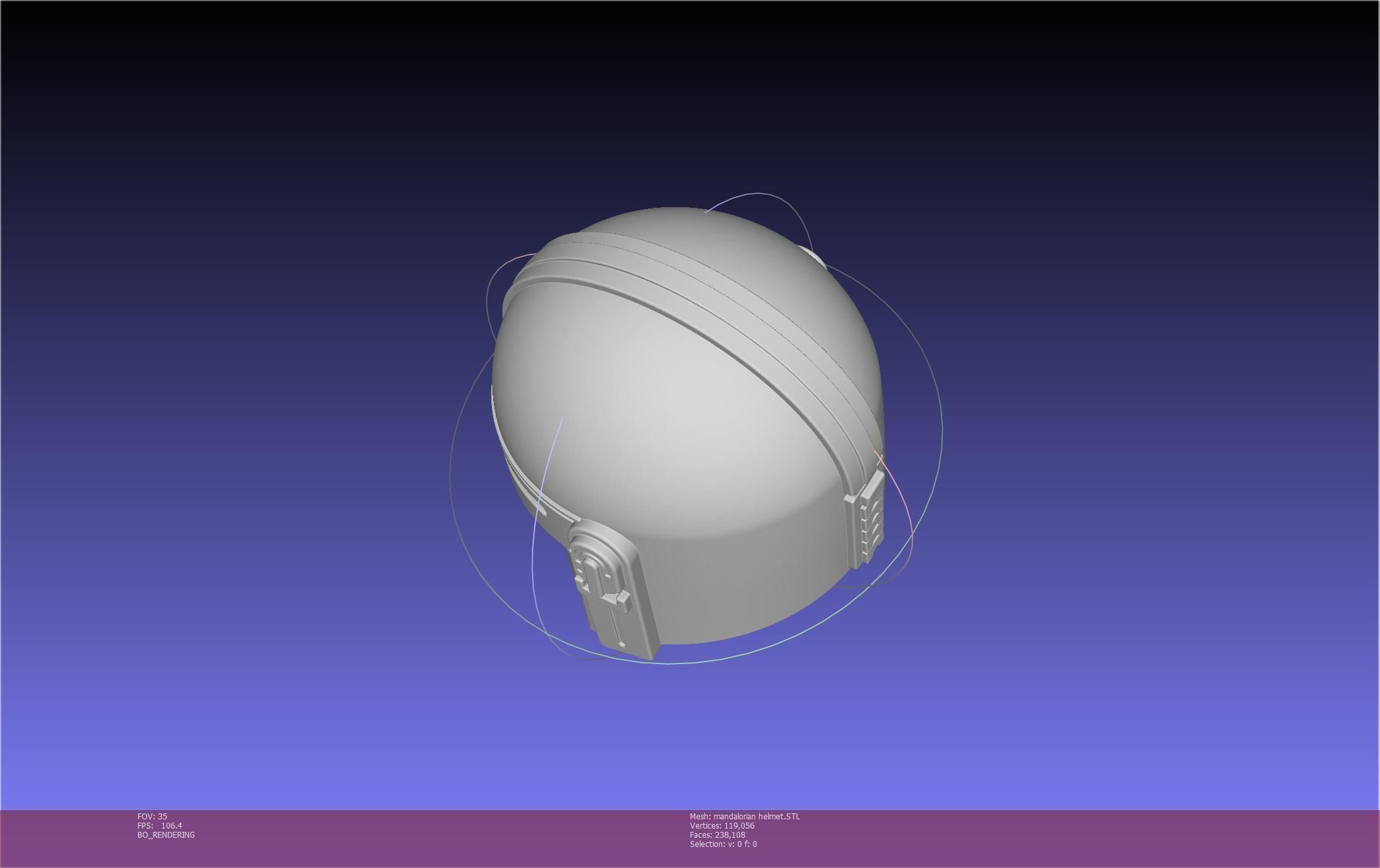 Star Wars Mandalorian Helmet Printable Model 3D print model_101
