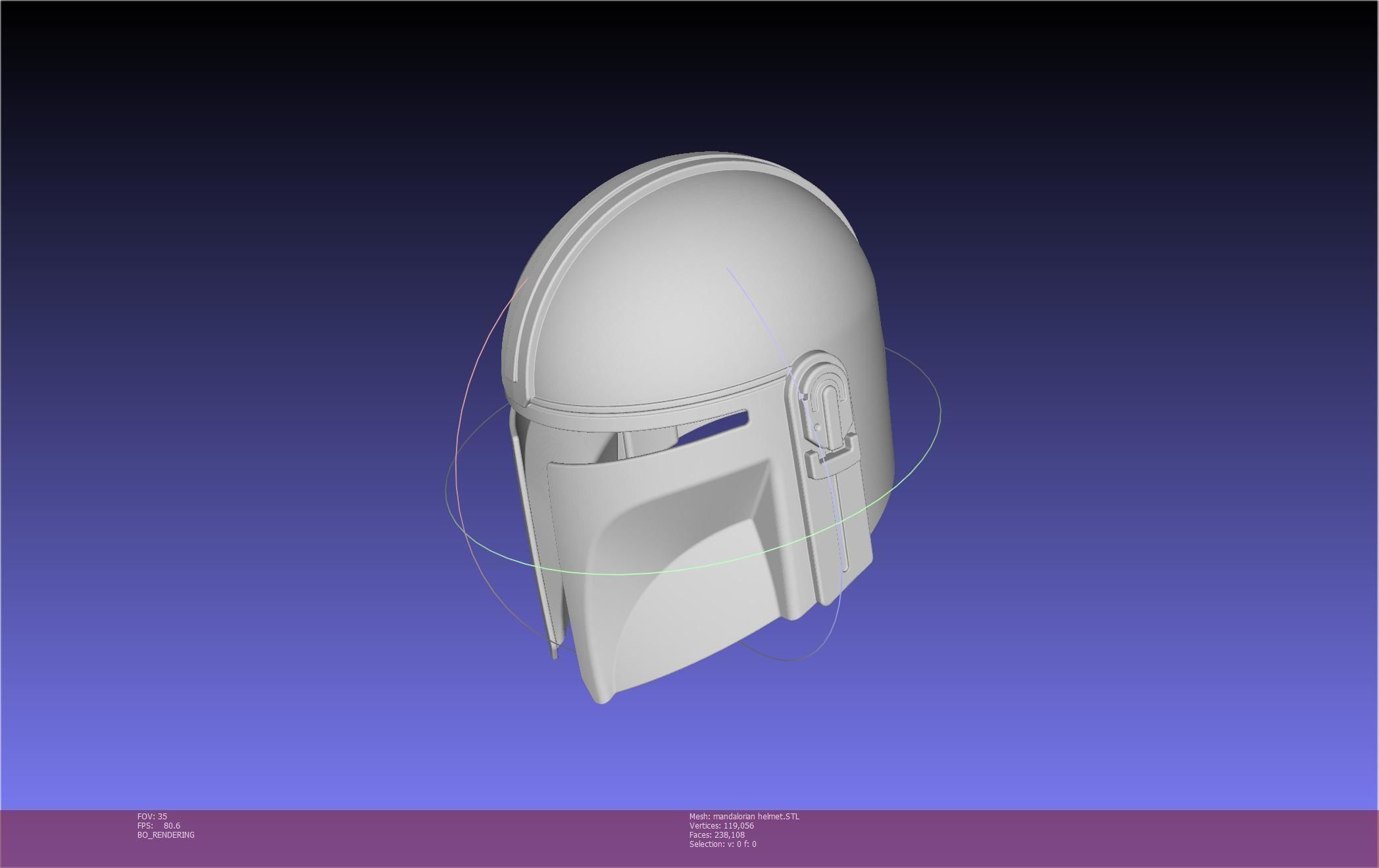 Star Wars Mandalorian Helmet Printable Model 3D print model_115