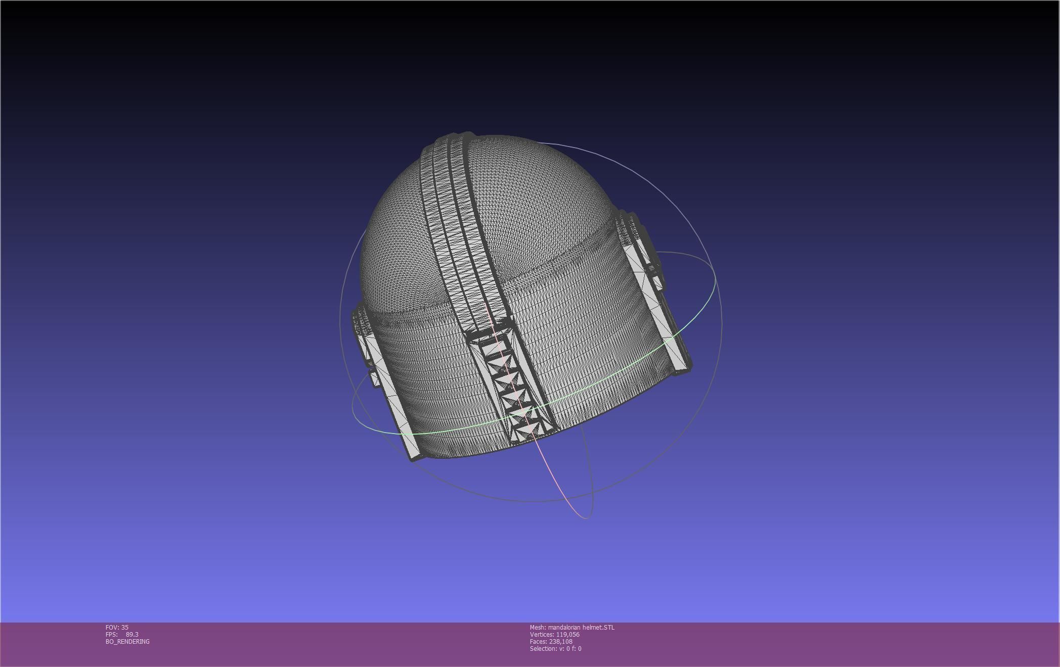 Star Wars Mandalorian Helmet Printable Model 3D print model_41