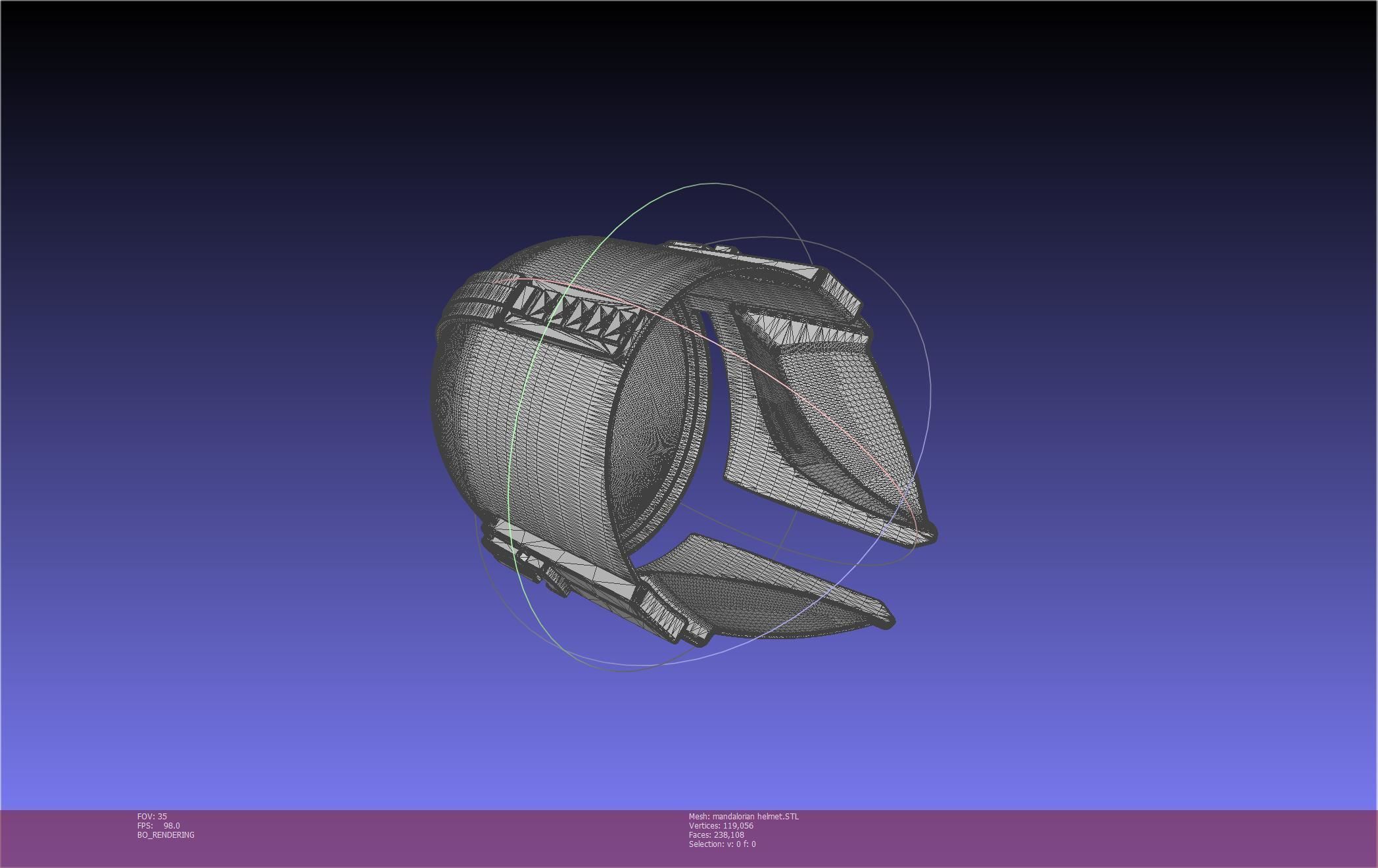 Star Wars Mandalorian Helmet Printable Model 3D print model_31