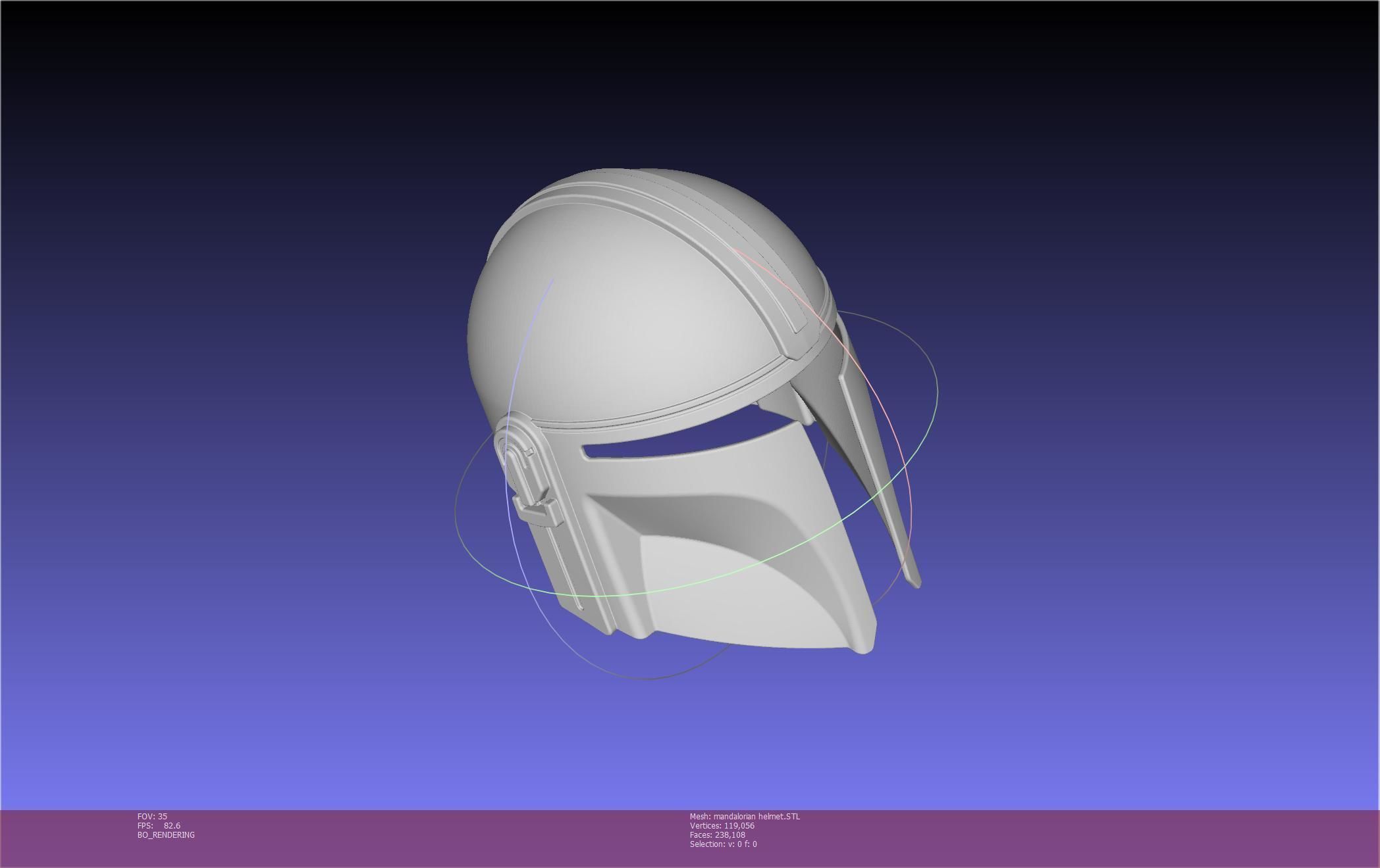 Star Wars Mandalorian Helmet Printable Model 3D print model_108