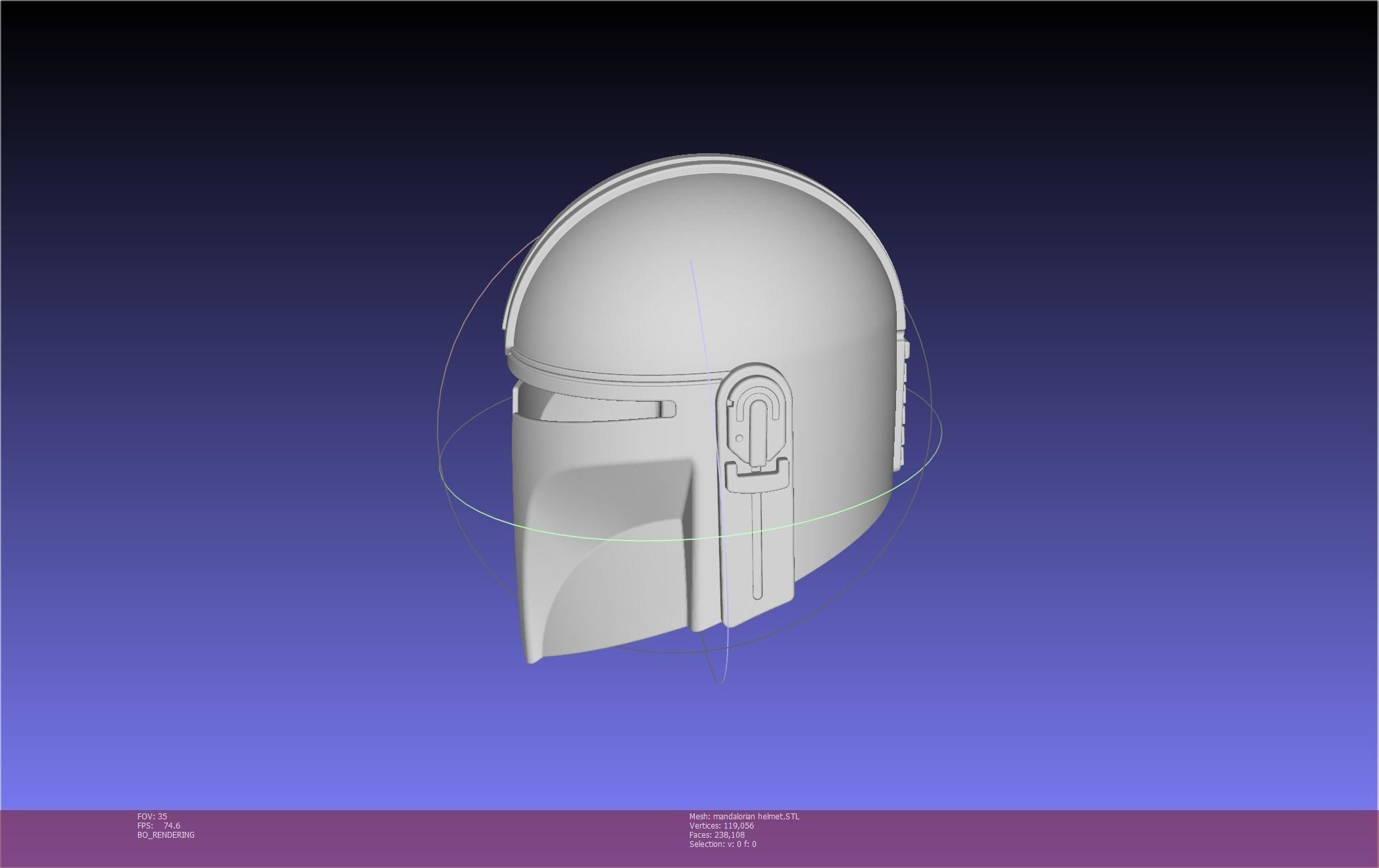 Star Wars Mandalorian Helmet Printable Model 3D print model_56